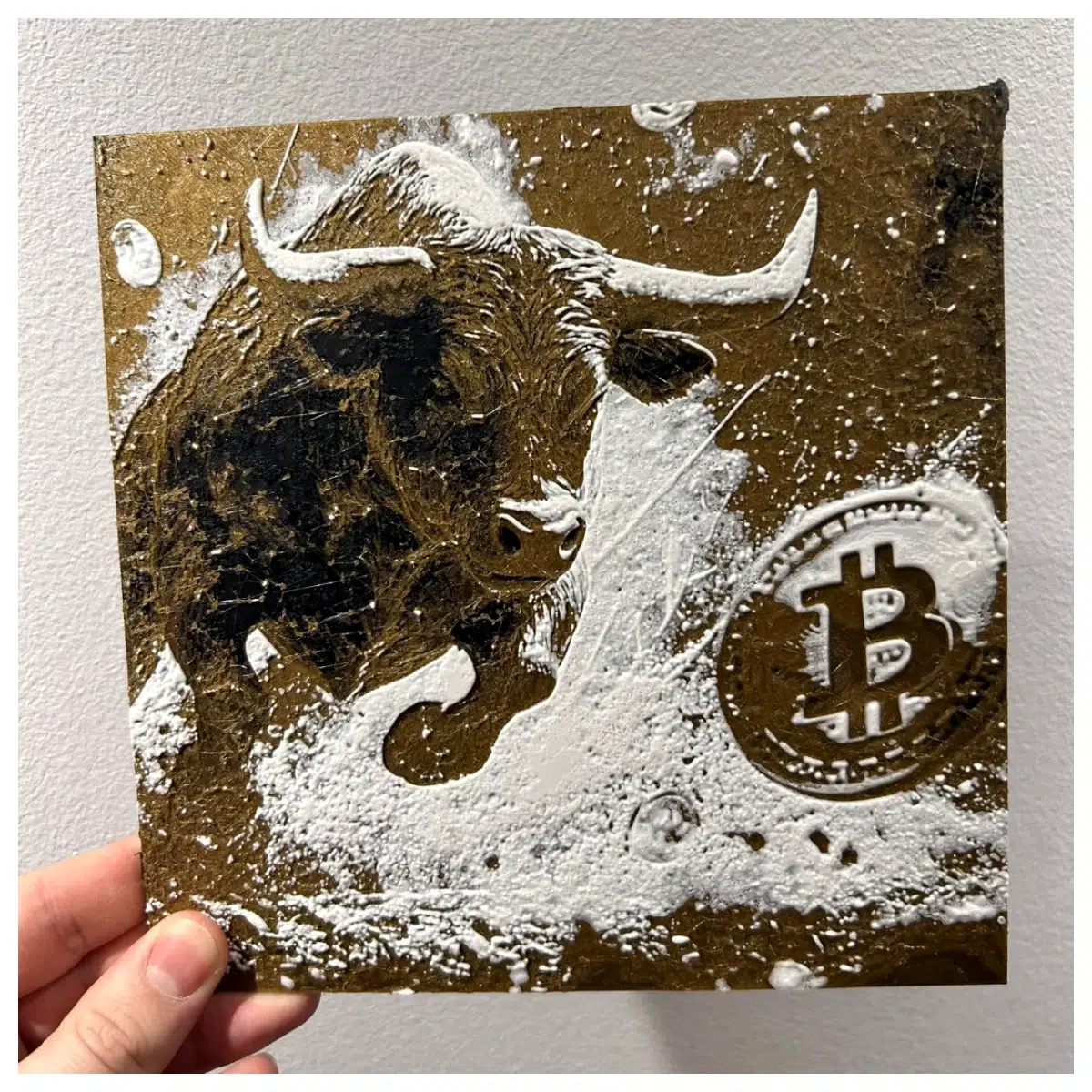 Bitcoin Bull Cryptocurrency Lamp 200x200 LED Decoration Light Coin Theme Night Light Bedroom Living Room Decor