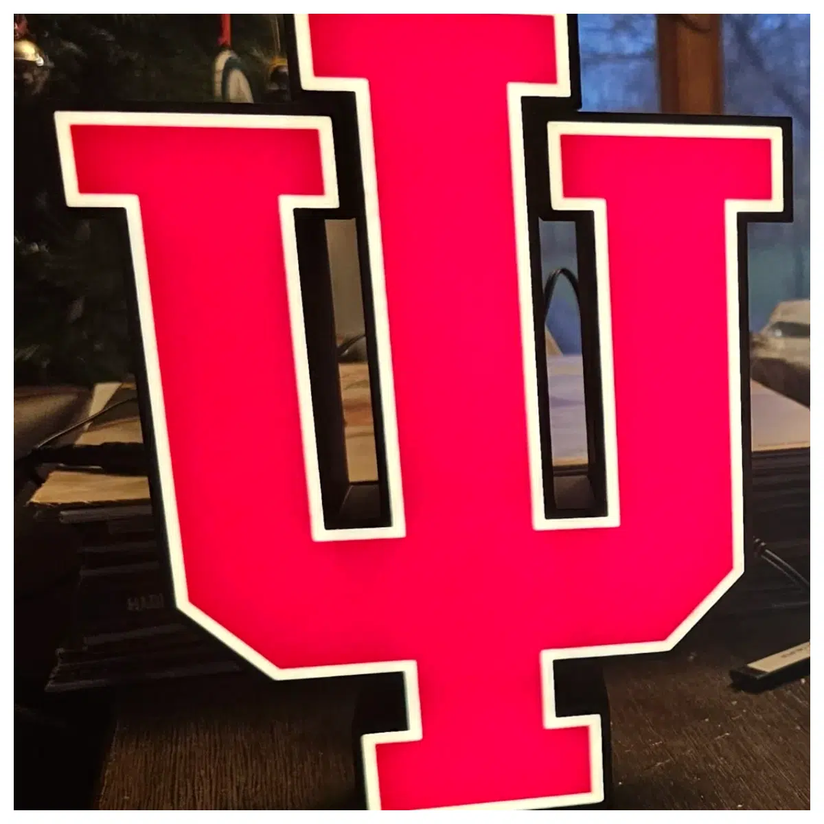 Indiana University Display Box Memorial Gift Box College Souvenir Campus Decor Study Display Premium Showcase