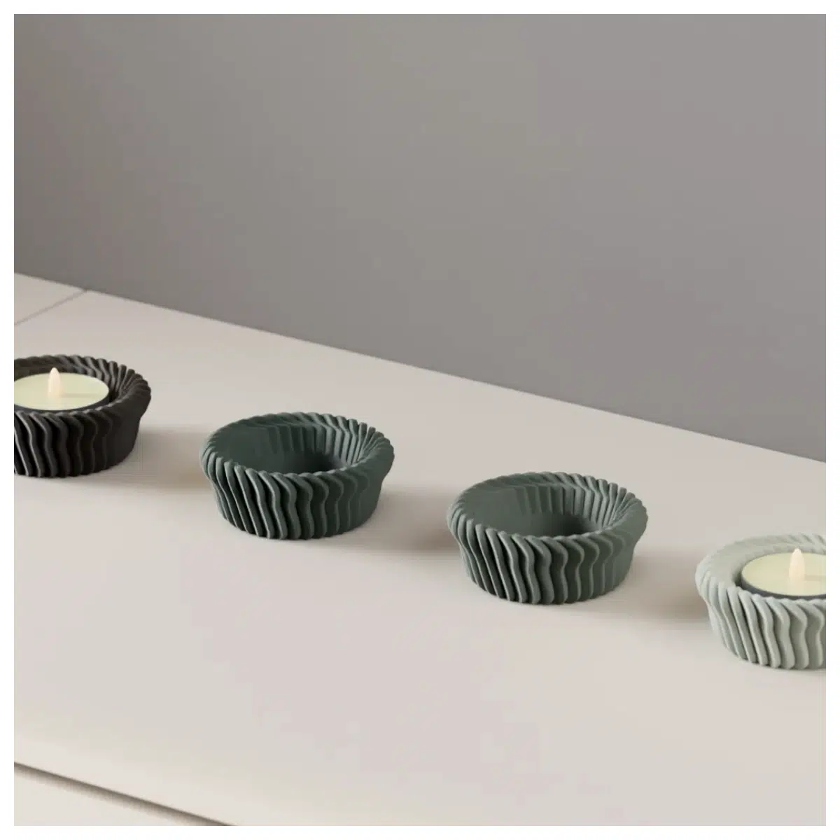 LED Candle Stand Holder Elegant Fin Shaped Candle Holder Base Candle Stand Decoration Lighting Candle Accessories Direct From Factory