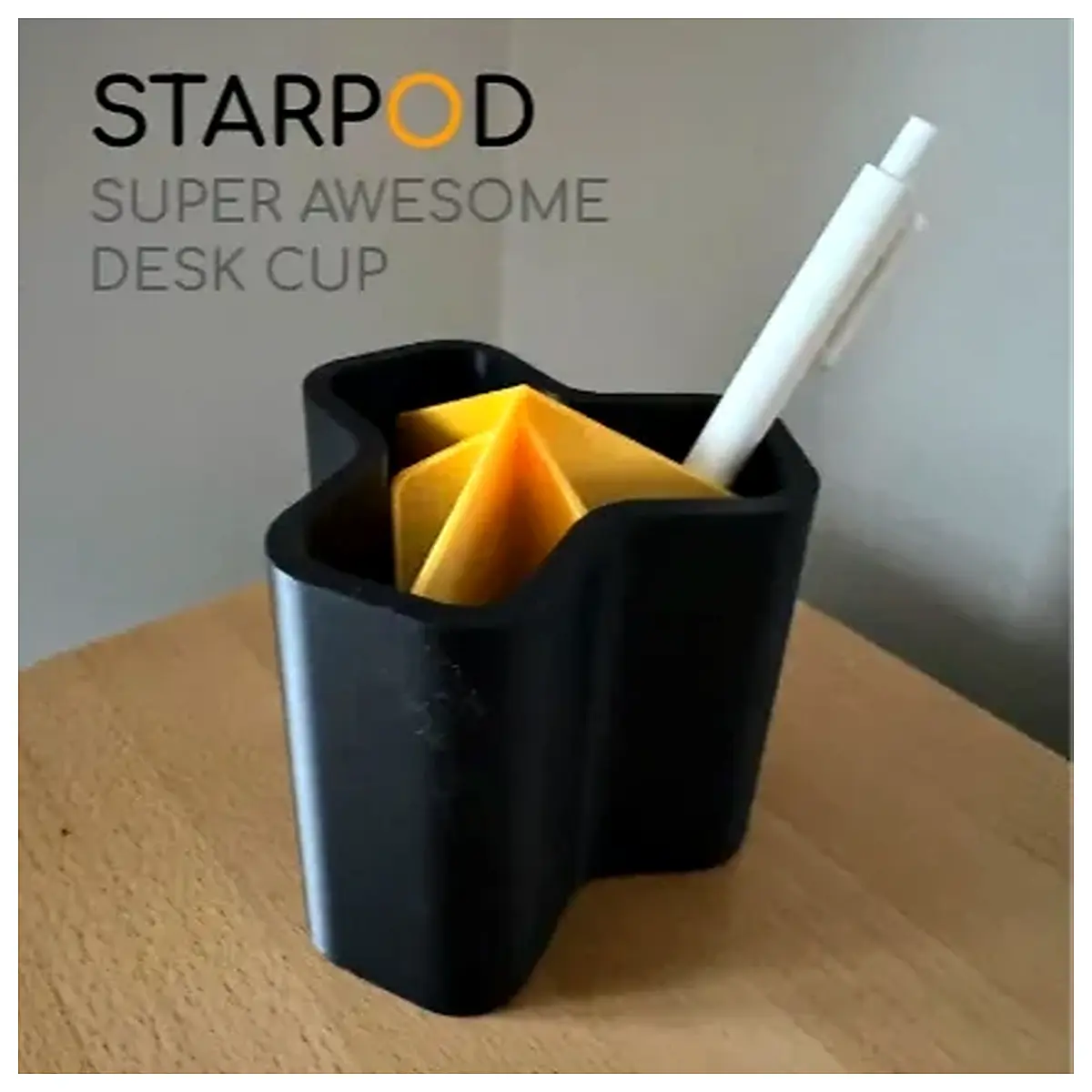 Star Shaped Desktop Organizer Cup Desk Storage Box Multi Function Storage Cup Creative Organizer Cup