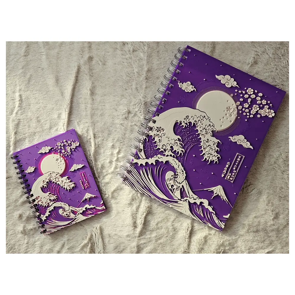 Notebook Cover Kanagawa Shirayuki Cover Protection Flip Cover Decoration Notebook Accessories