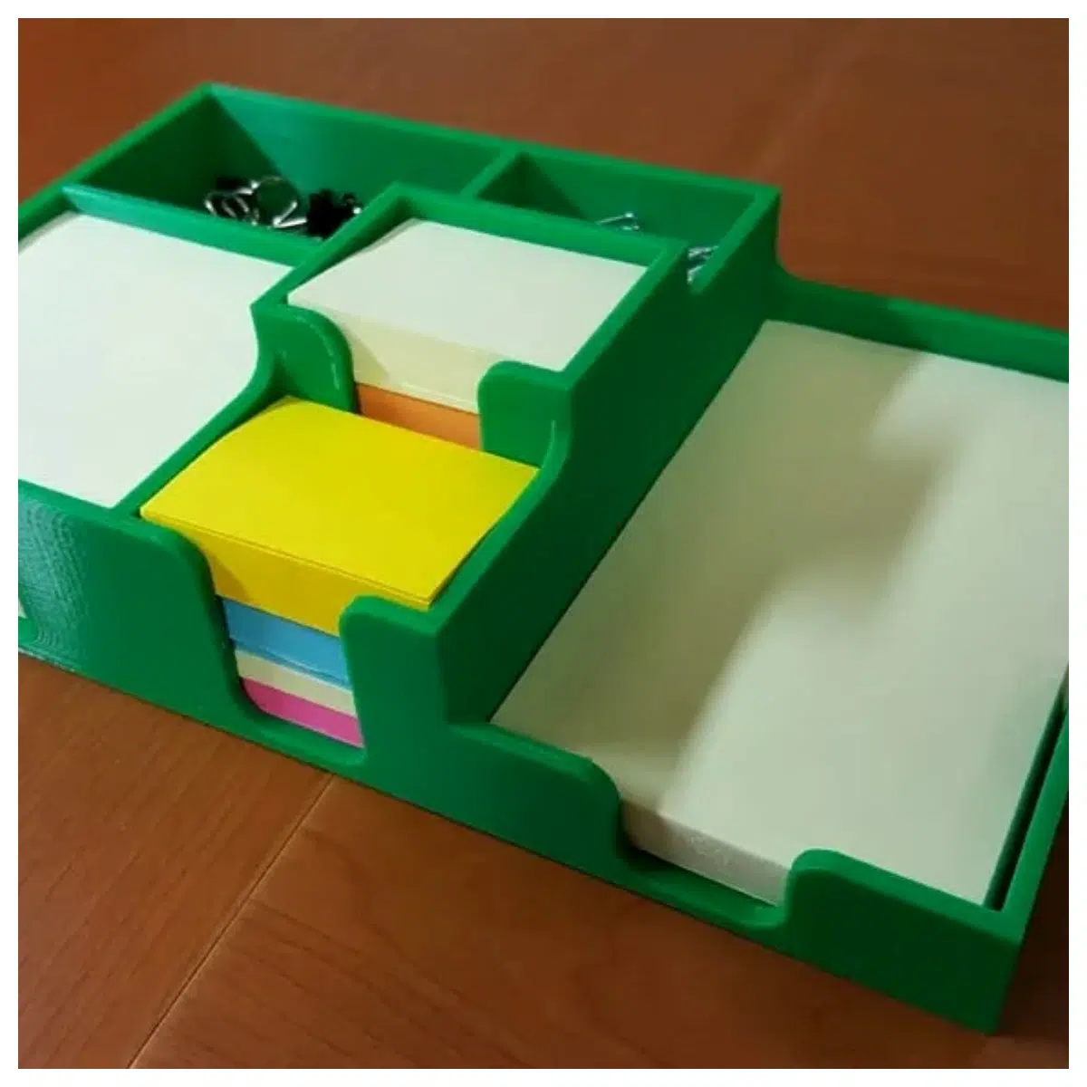 Large Adhesive Note Holder Organizer Desk Storage Magnetic Board Cover Wall Mounted Catch All Supplies Box