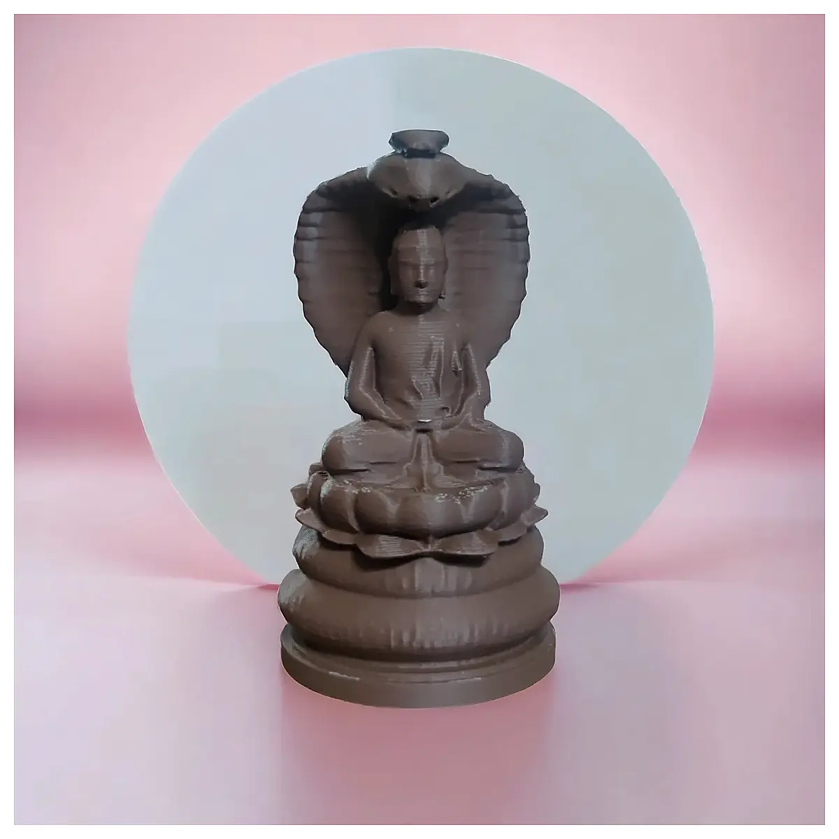 Naga Buddha Statue Figurine Decor Religious Protection Art Buddha Parts Accessories