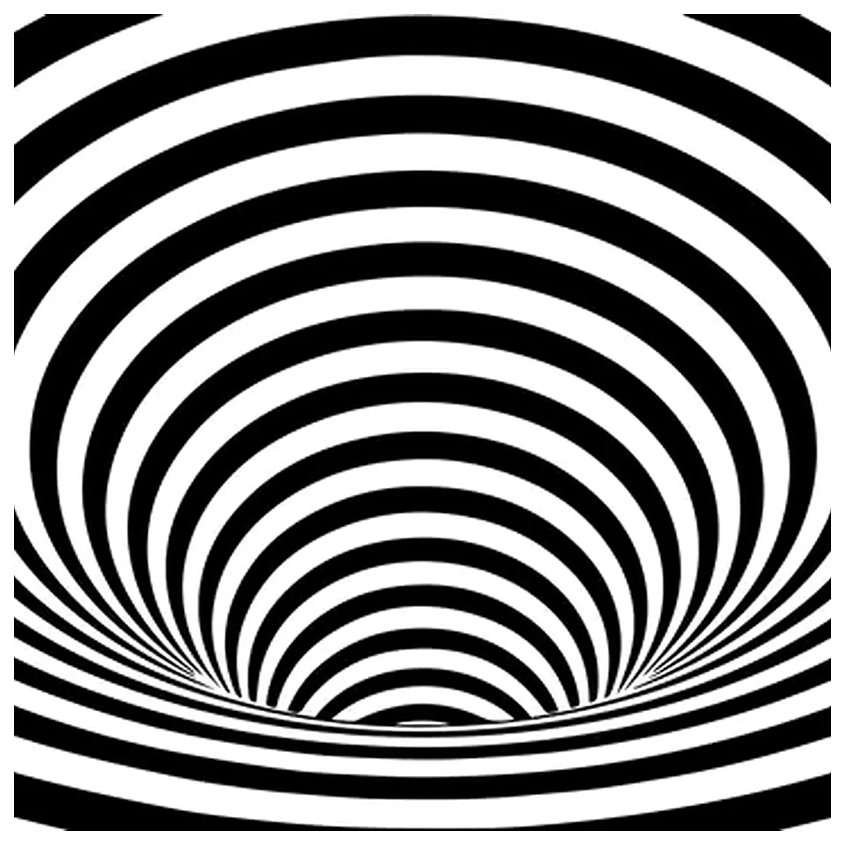Optical Illusion Tunnel 3D Maze Art Installation Creative Decor Space Art