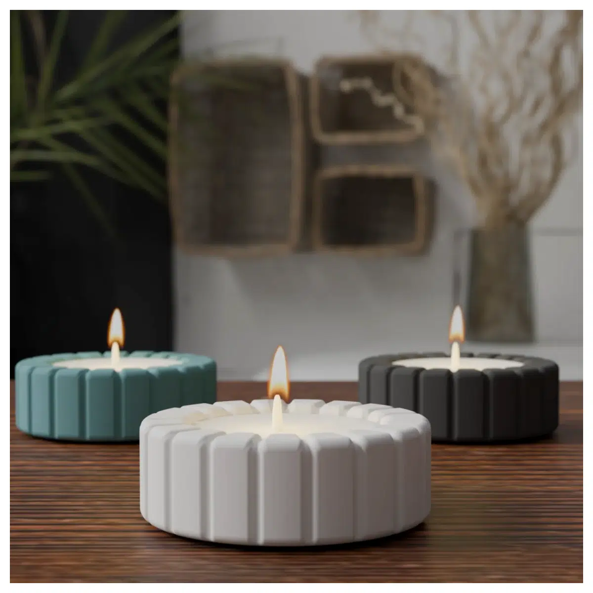 Teacup Candle Holder Ice Ball Decoration Creative Home Decor Desk Ornament Festive Gift Ceramic Figurine