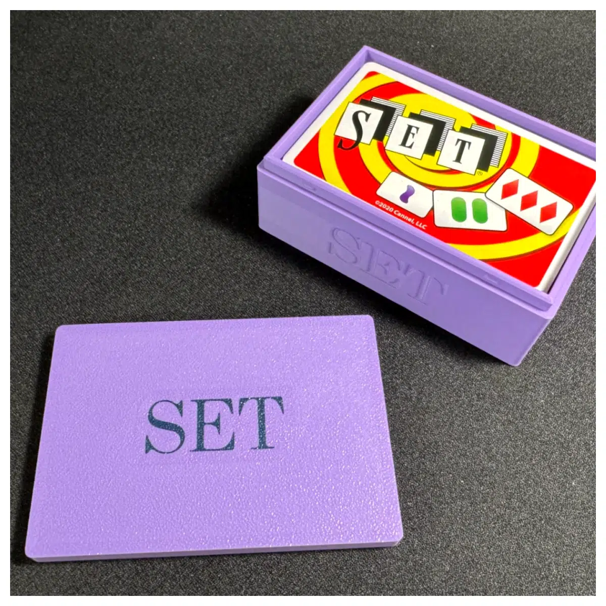 SET Card Game Storage Box Card Game Organizer Deck Storage Card Collection Box Game Accessory Holder Cards Tabletop Game Storage