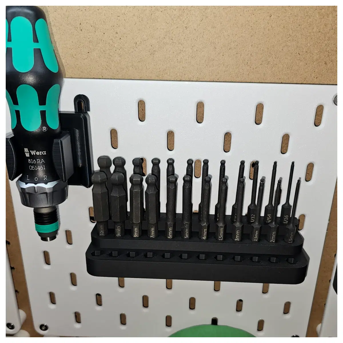 36 Slot Hex Drill Holder Organizer Drill Bit Rack Drill Stand Accessories Precision Drilling Tool