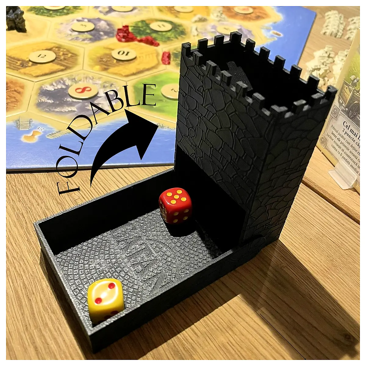 Catan Dice Game Set Dice Game Tabletop Game Folding Game Strategy Game Game Accessories