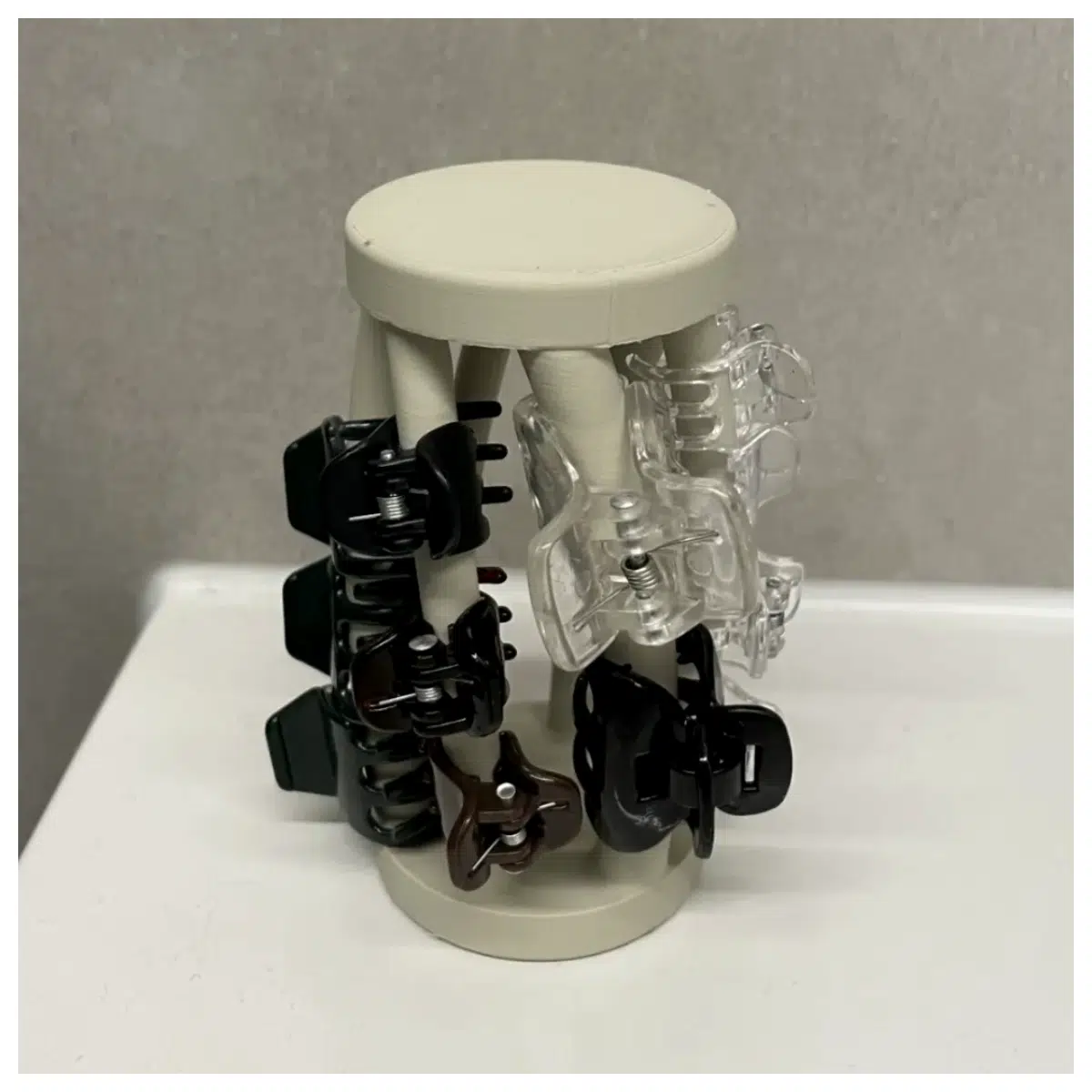 Compact Hair Clips Organizer Box Hair Accessory Storage Clip Holder Hair Product Organizer Mini Hair Clip Box Hairpiece Storage