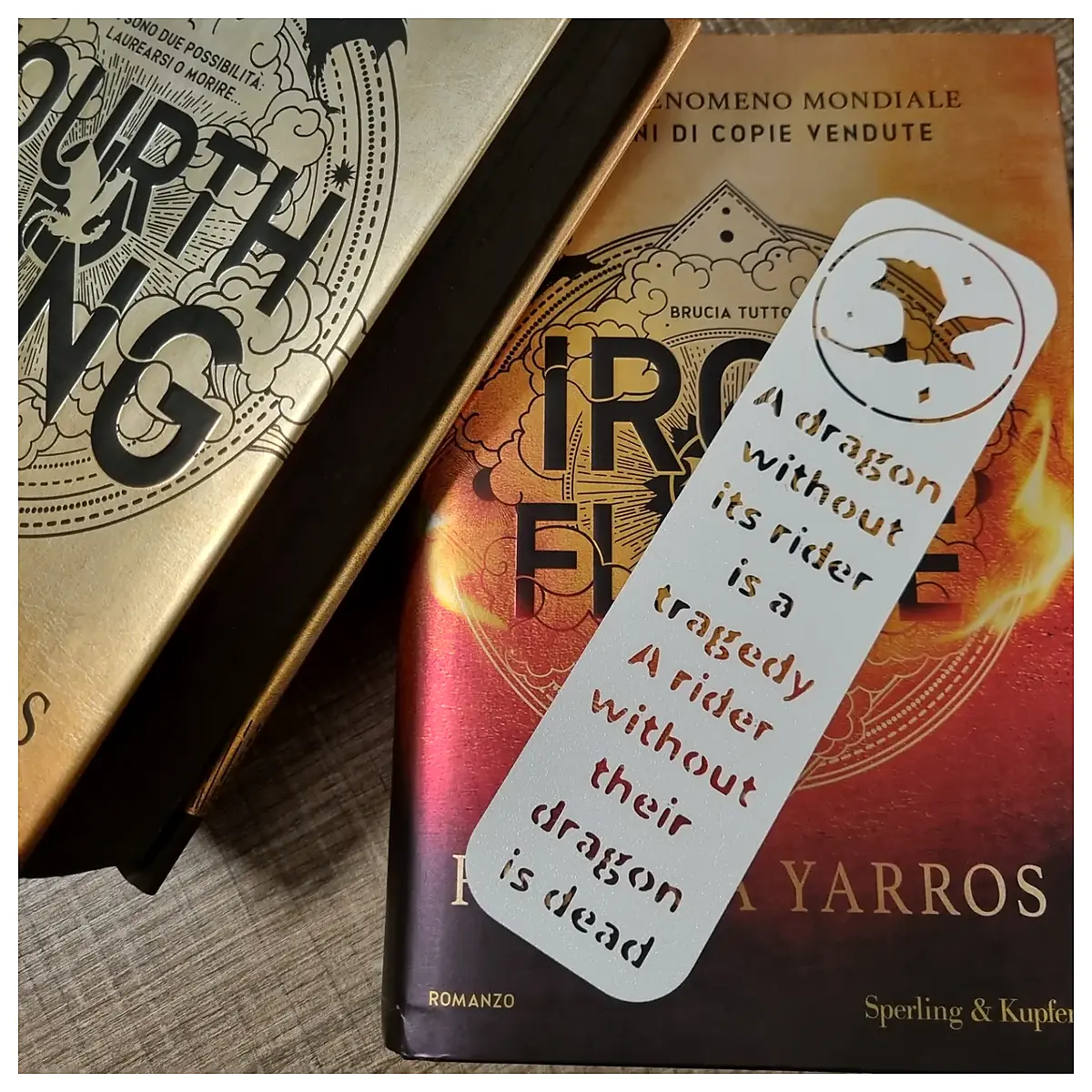 Fourth Wing Bookmark Collectible Item Repair Parts Collection Memorial Gift Present