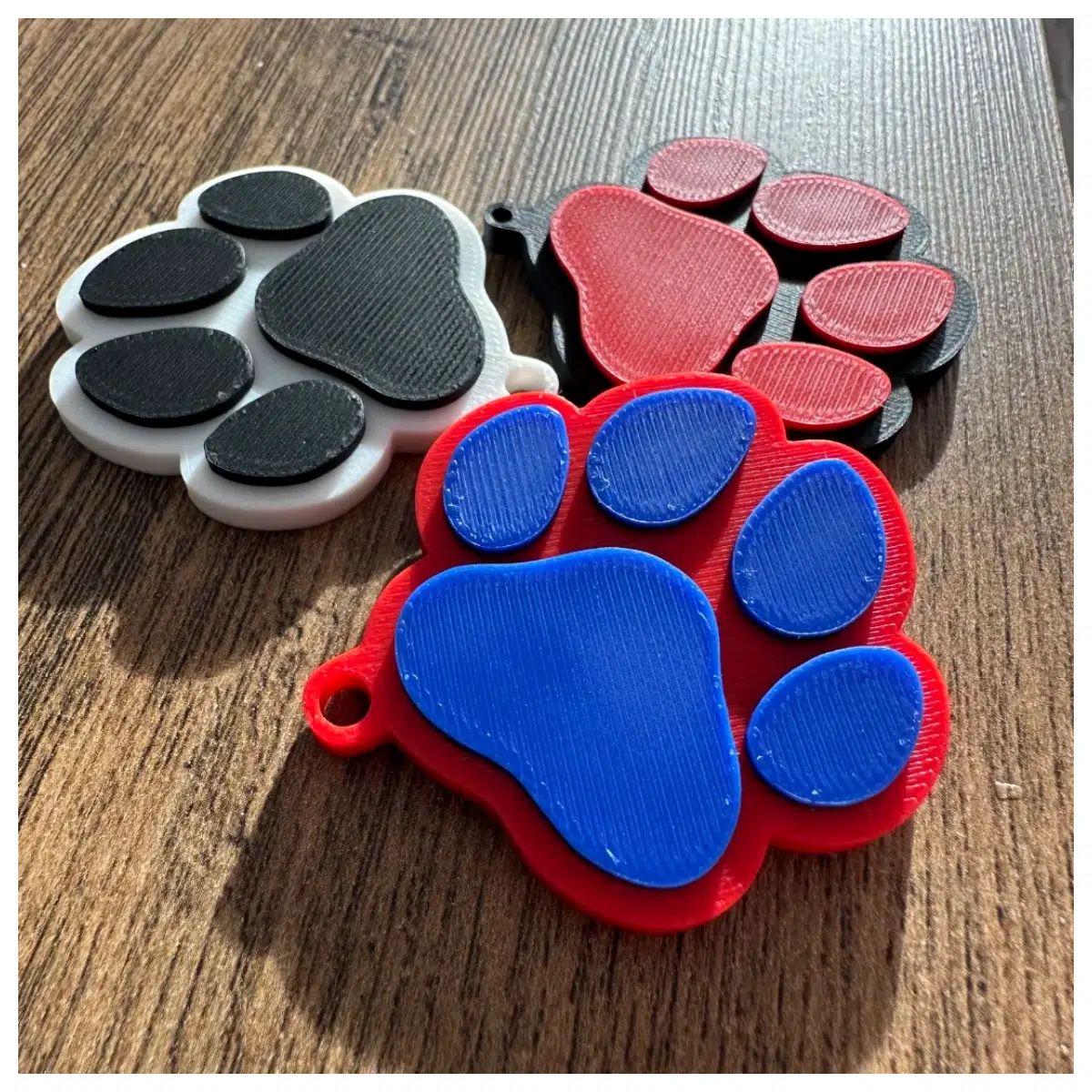 Dog Paw Keychain Cute Pet Memorial Gift Pet Treat Charms Dog Paw Accessories Pet Toys