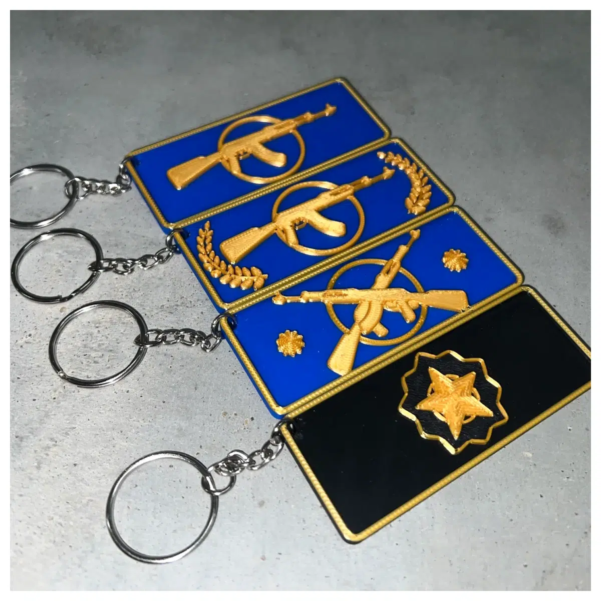 CS2 Master Tier Key Chain Tactical Accessory Skin Display Gaming Gear Decoration Keychain Player Essential