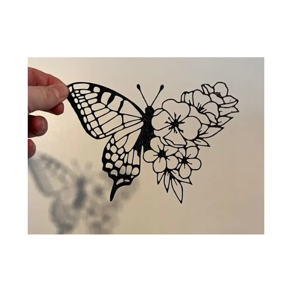 Floral Wing Silhouettes Vector Graphics Design Elements Decoration Artwork Animation Background