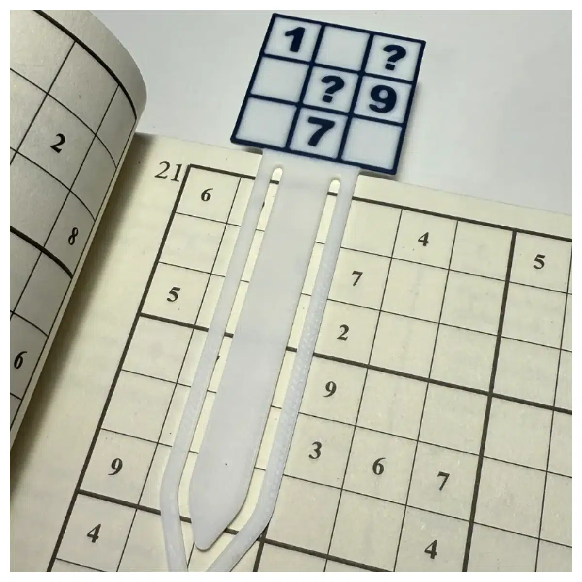 Sudoku Bookmark Sudoku Game Accessories Sudoku Practice Tool Essential for Sudoku Lovers Elegant Sudoku Bookmark Design