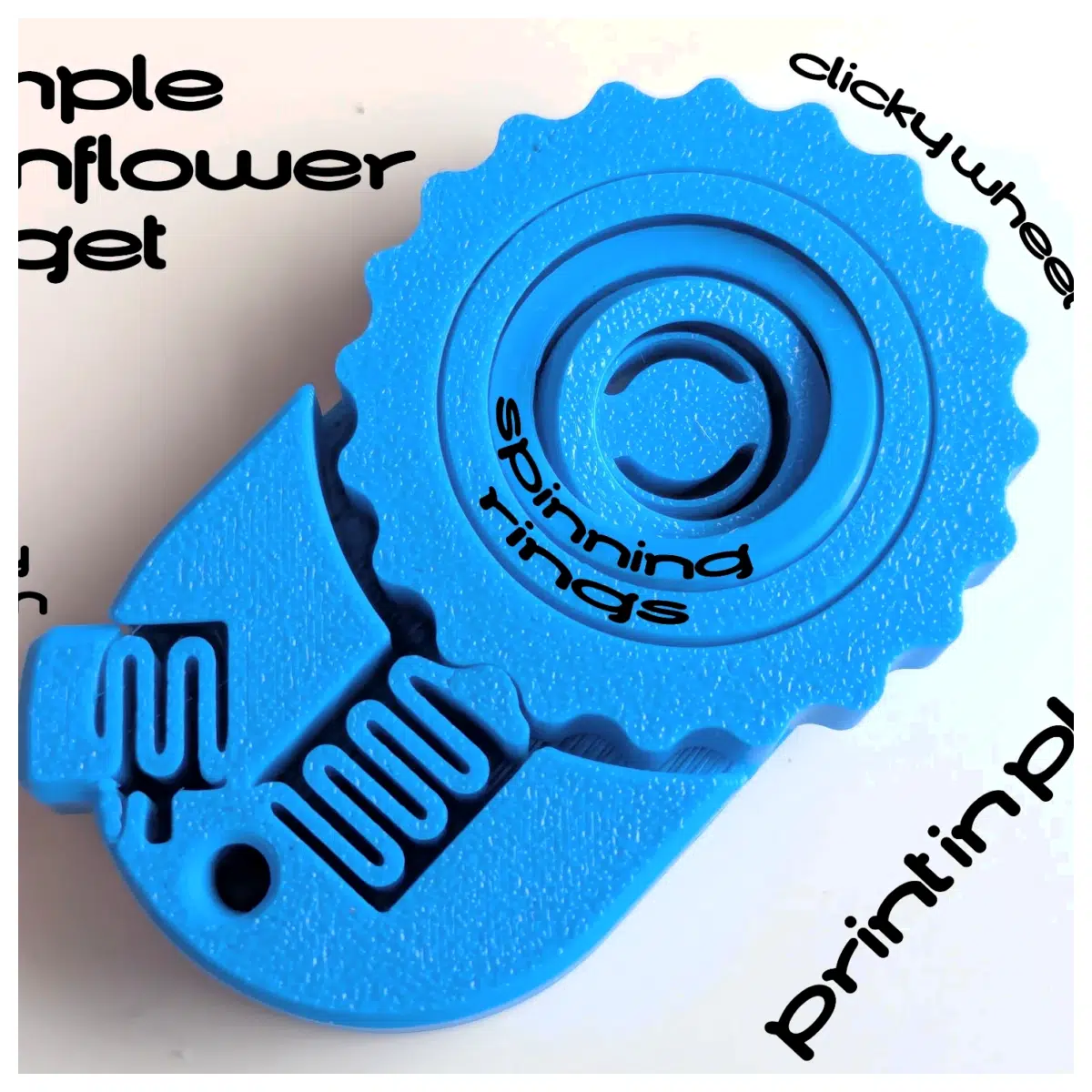 Sunflower Spin Toy Puzzle Stress Relief Wheel Kids Fun Learning Rotation Tool Calming Toy