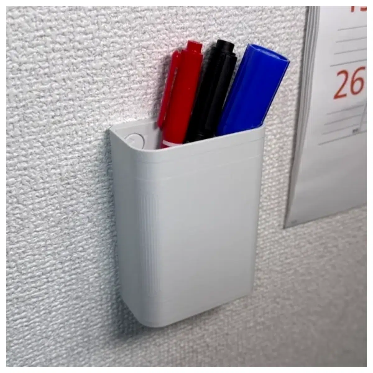 Wall Mounted Pen Holder Organizer Storage Hanging Pen Case Desk Storage Office Supplies Pen Case Parts Repair Accessories