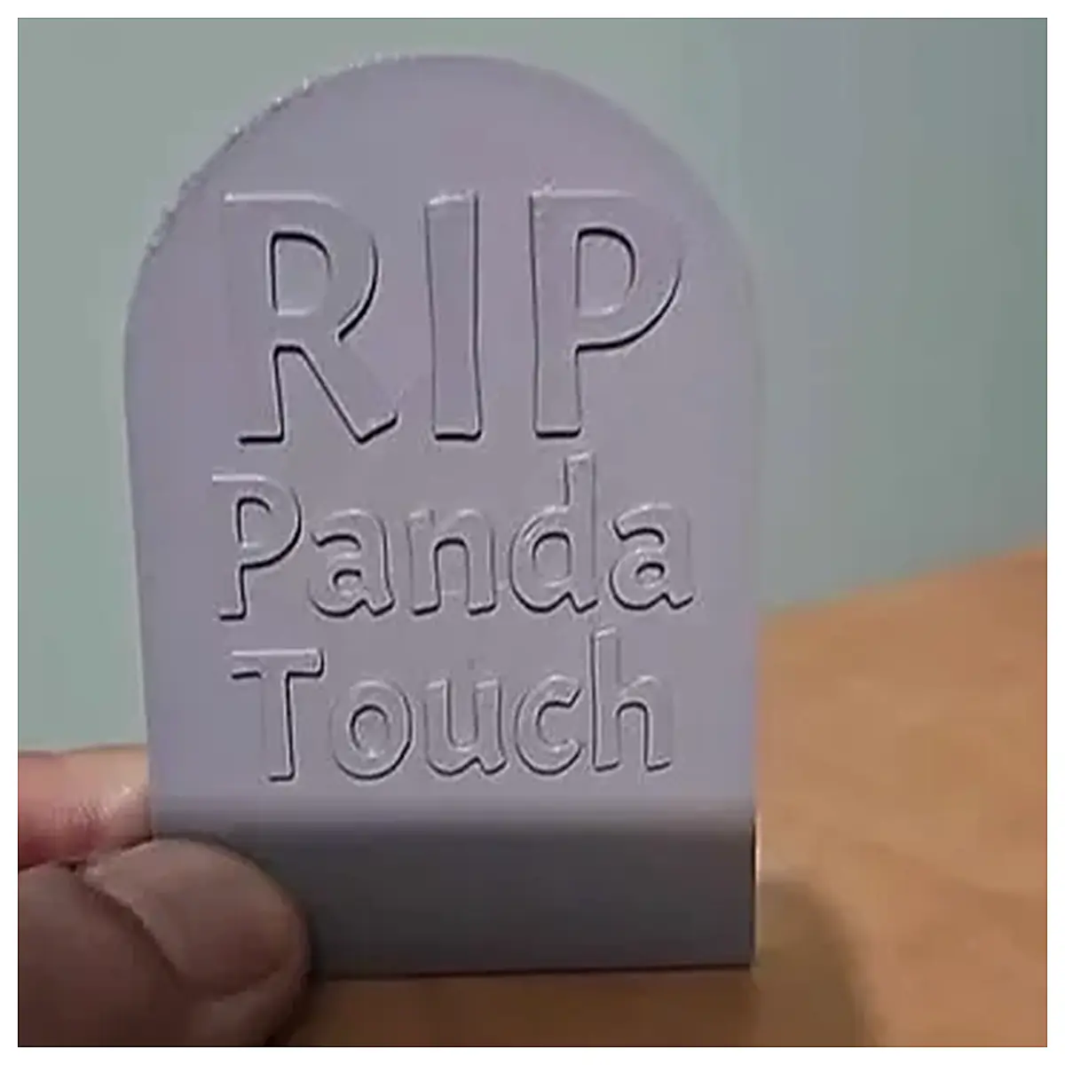 Panda Tombstone Base Print Touch Memorial Decoration Display Grave Gift Idea