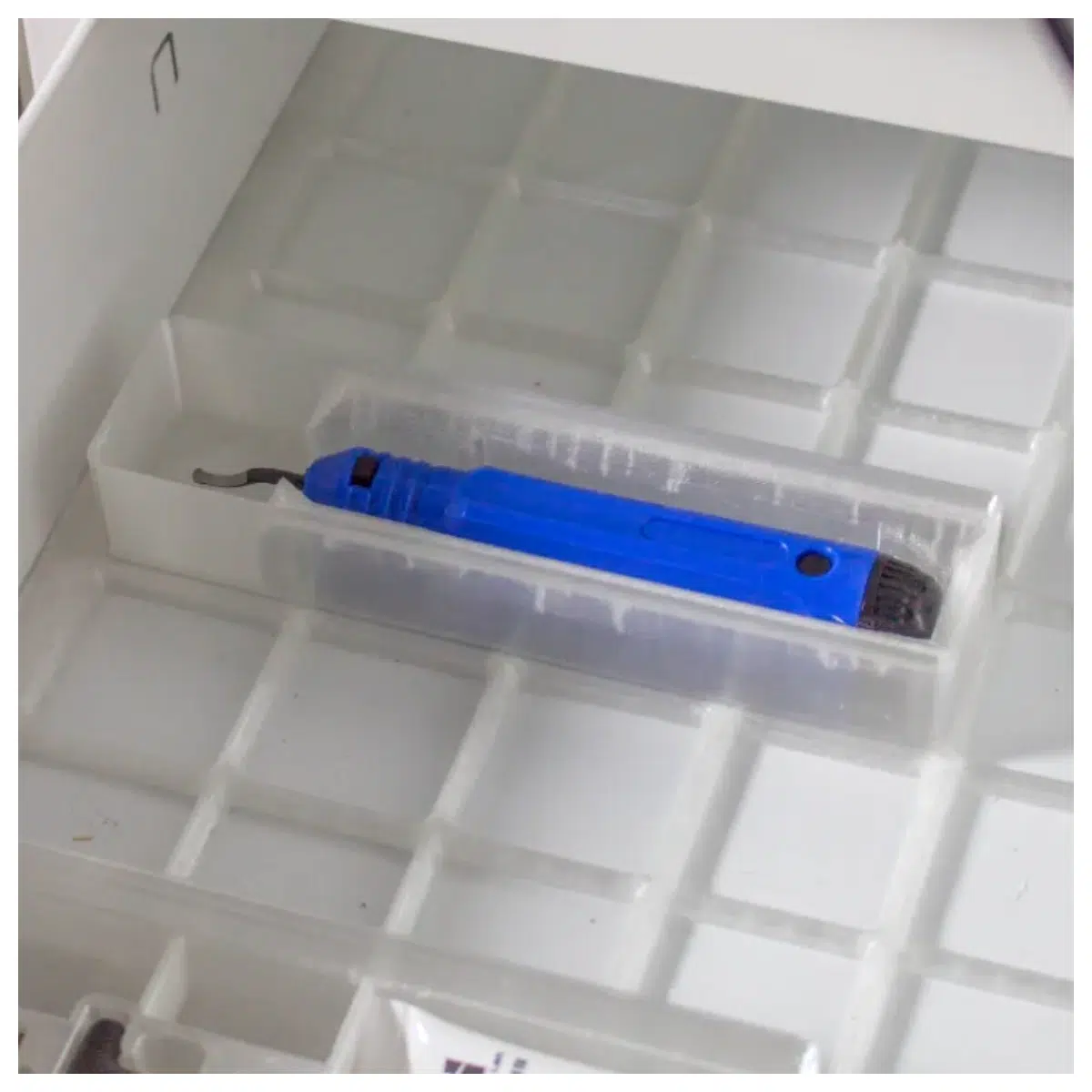 Gridfinity Lint Remover Organizer Box Cable Management Desk Storage Nylon Organizer Fiber Cleaning Tool Storage