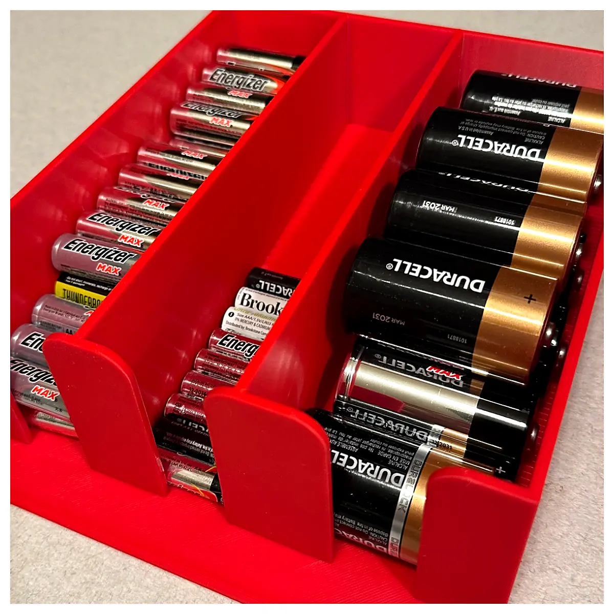 Battery Drawer Organizer Electronic Device Storage Box Component Storage Battery Case Electronics Organizer