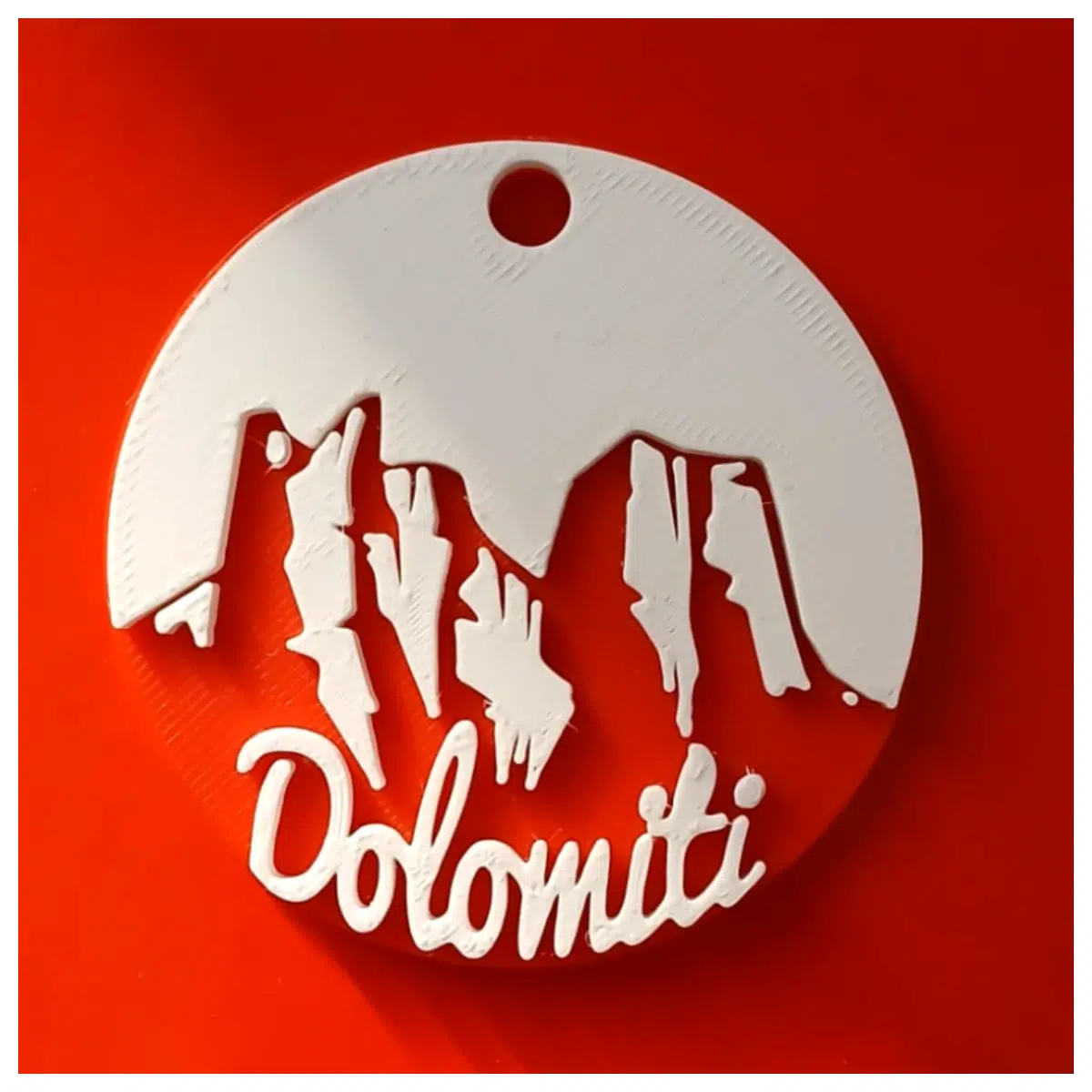 Dolomites Keychain Mountain Charm Hiking Souvenir Outdoor Adventure Accessory Hikers