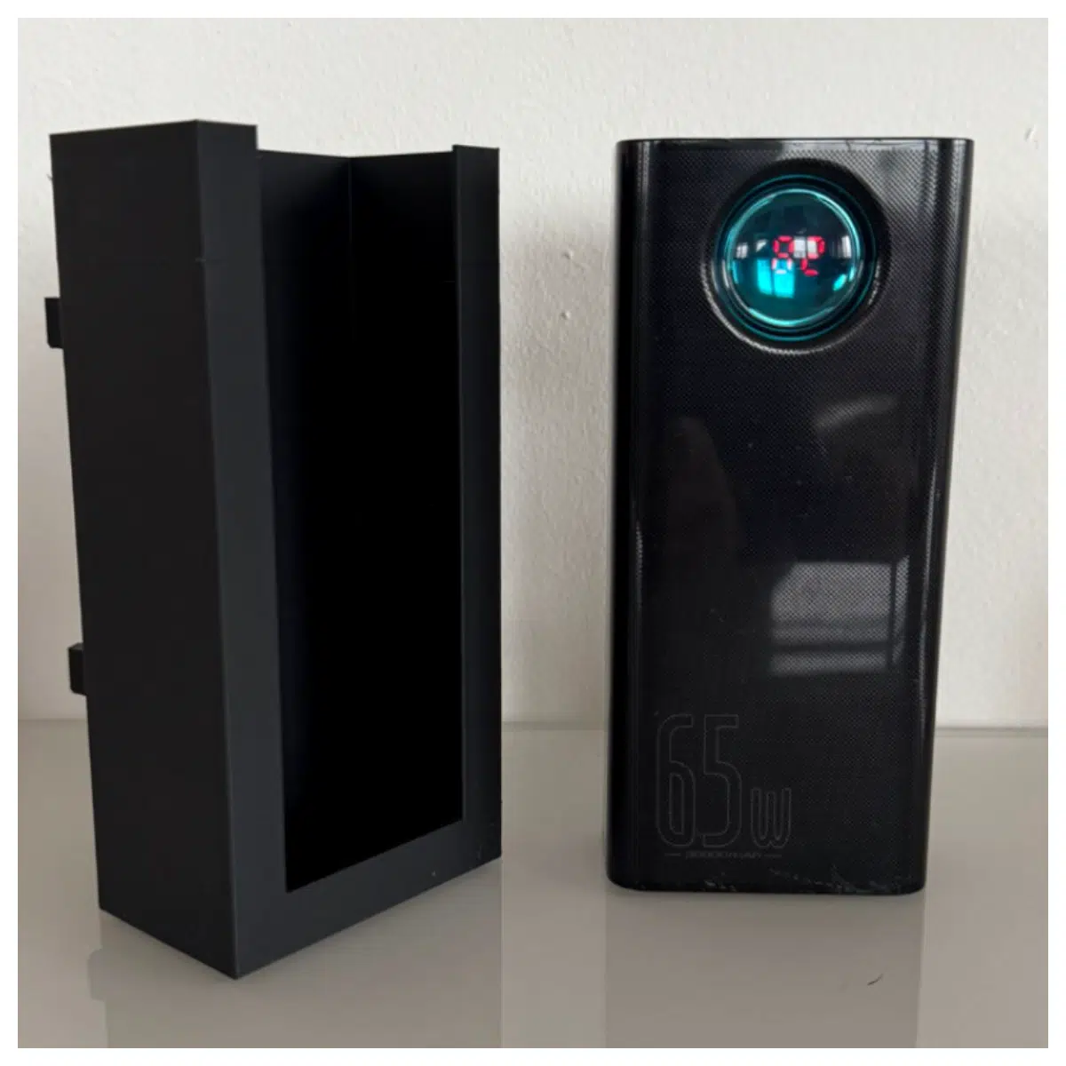 Beisi 65W PD Power Bank Holder with 25mm Clamp Phone Charger Accessory Mobile Power Bank Stand Charging Station