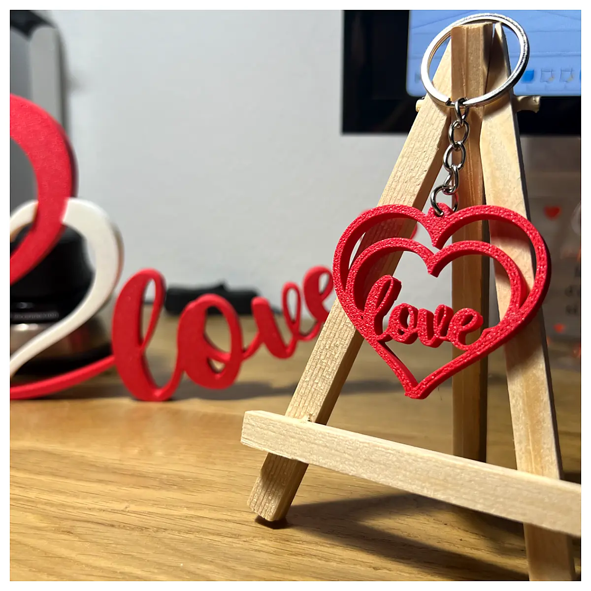 Keychain Gift Valentine s Day Present Anniversary Gift Keepsake Keyring Romantic Gift