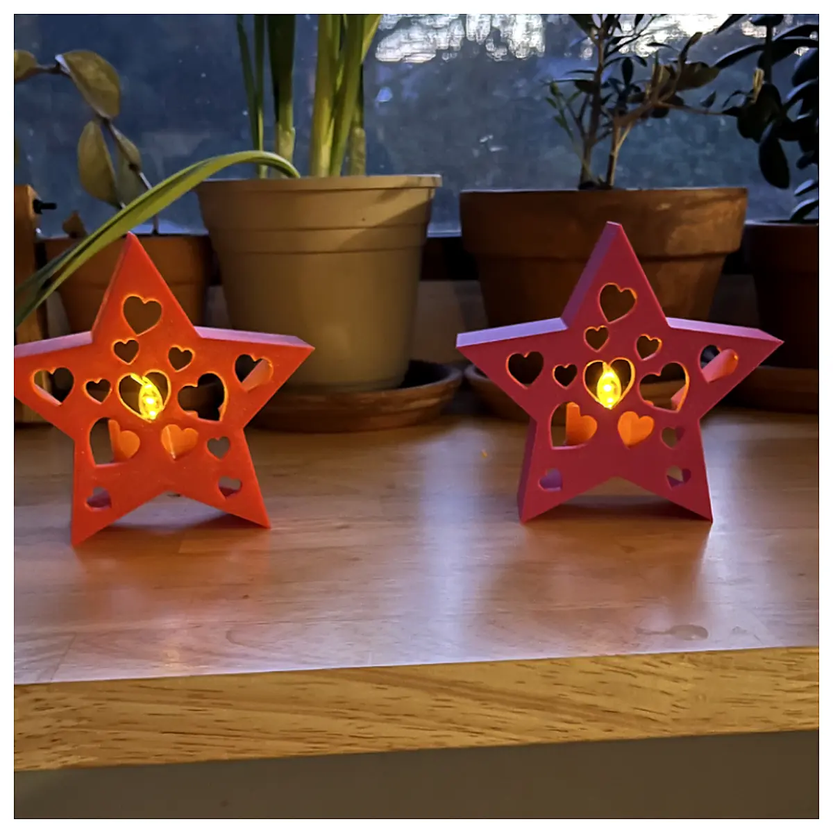 Valentine s Day Star Lights Romantic Candlelight Decor Festive Gift Romantic Lighting Love Decor