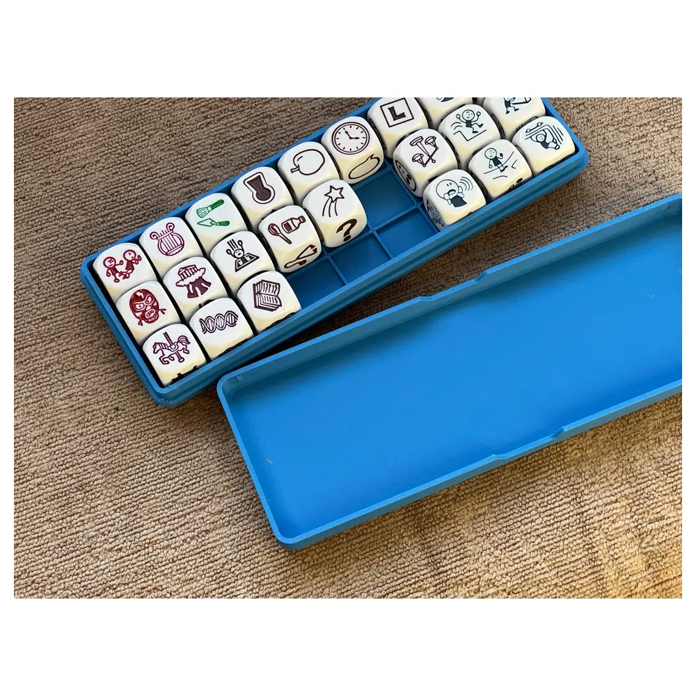 Story Dice Box Block Toys Roleplay Game Accessories Children Gift Multi Dice