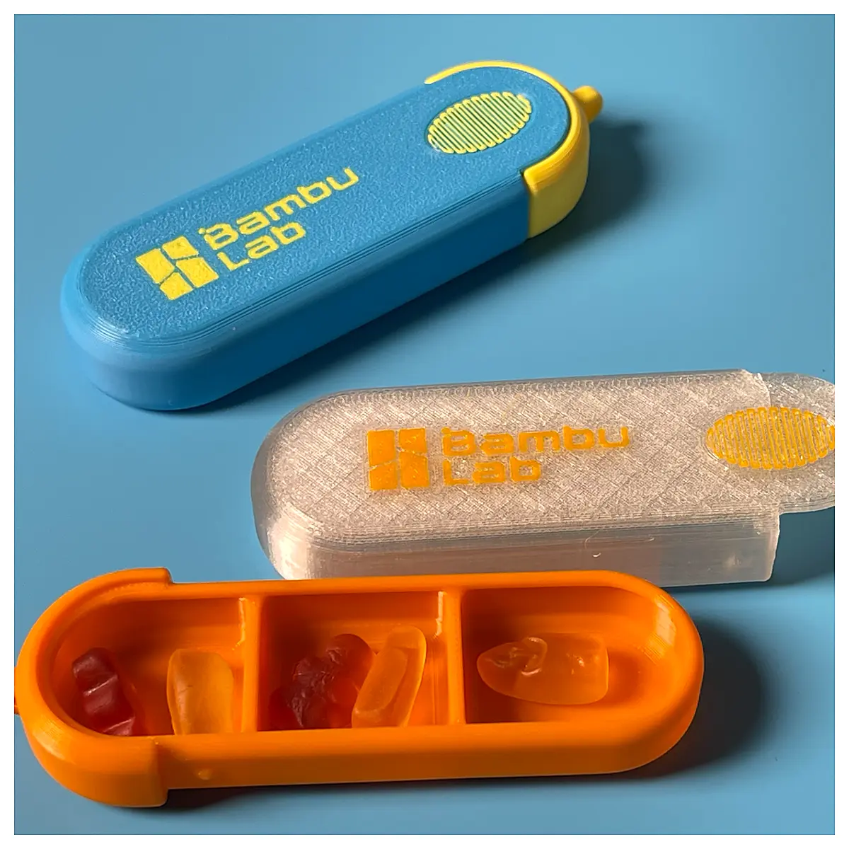Small Pill Box Portable Organizer Medication Storage Box Travel Case Organizer Easy Access