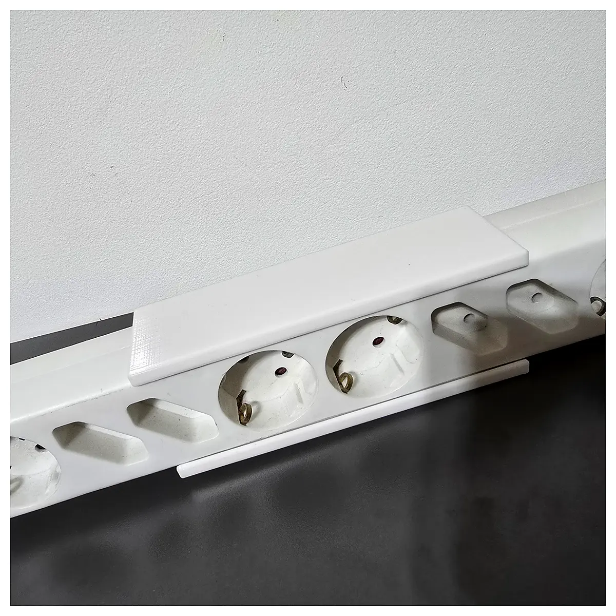 Multi Function Outlet Holder Wall Mount Desktop Charging Stand Phone Holder Stable Support Power Strip Accessory