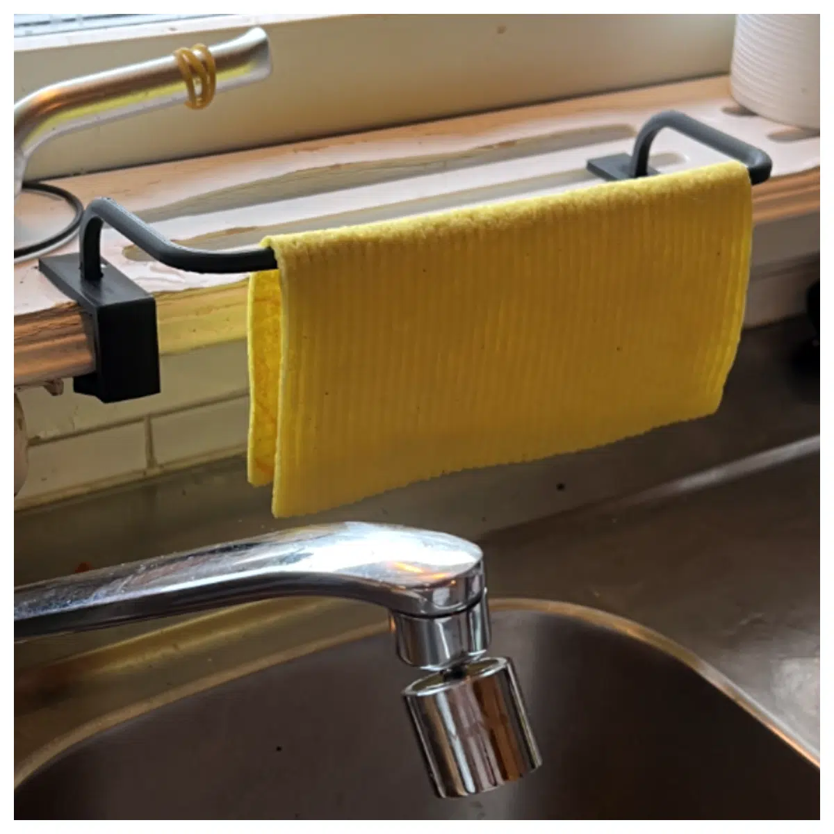kitchen towel holder wall mounted rack organizer dispenser storage hook mount bracket for cleaning rags cloths wipes display stand