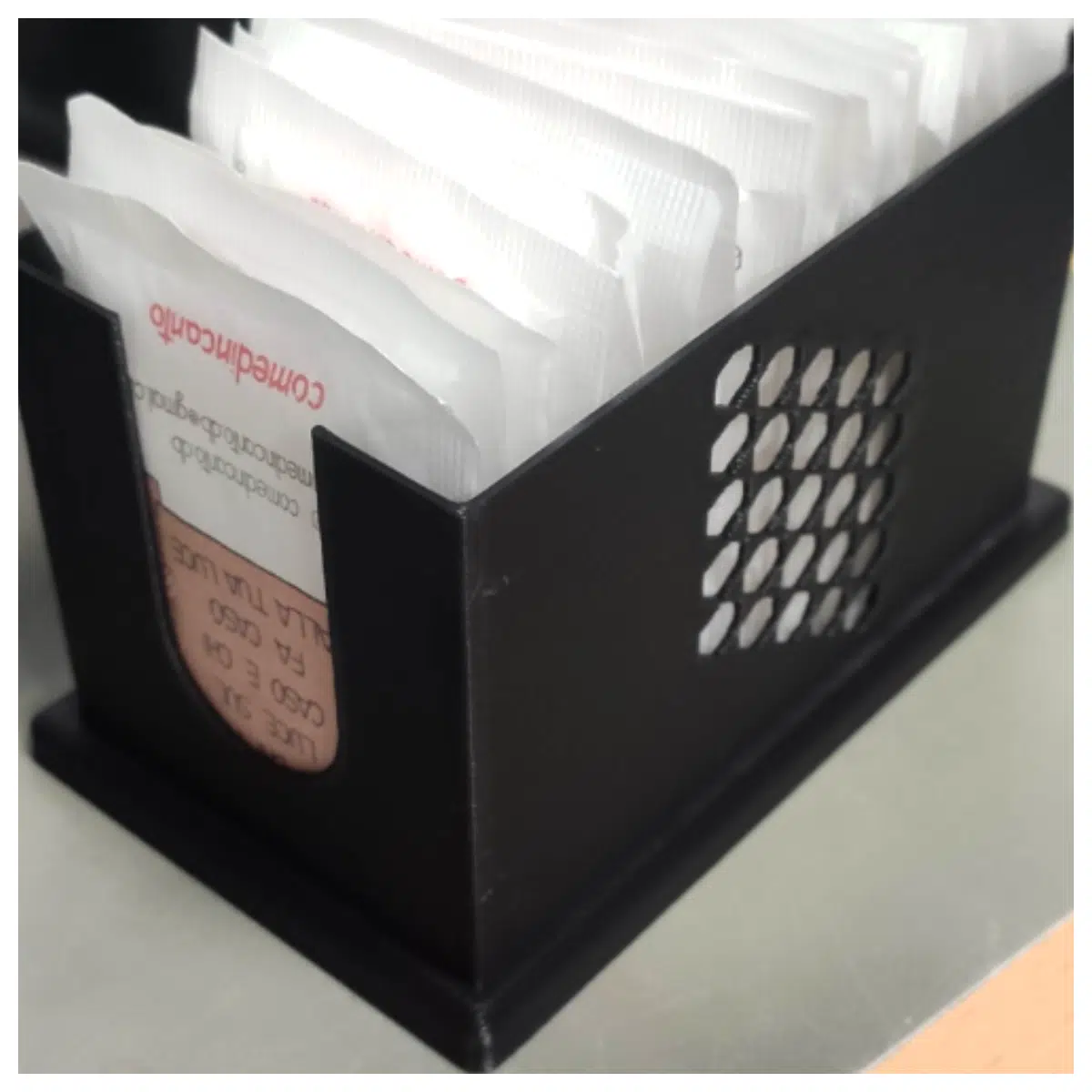Sugar Packet Organizer Box Candy Box Dispenser Snack Box Container Sweet Treat Storage Sealed Box Kitchen Storage Solutions