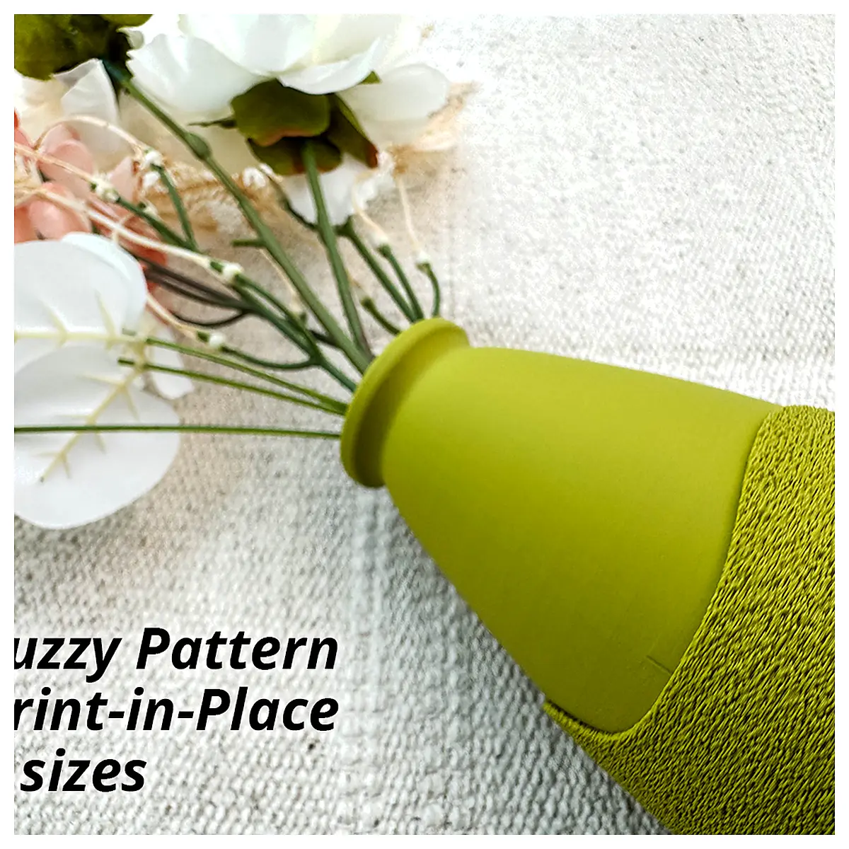 Faux Fur Vases Decorative Floral Patterns d Vase Sets Home Decor Plush Flower Arrangements