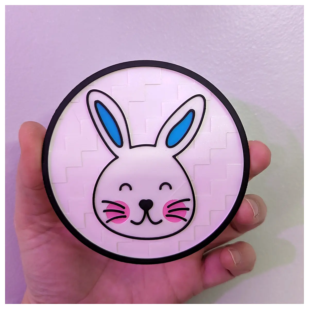 Cute Easter Bunny Coasters Festive Decorations Bunny Figurine Table Decor Creative Gift