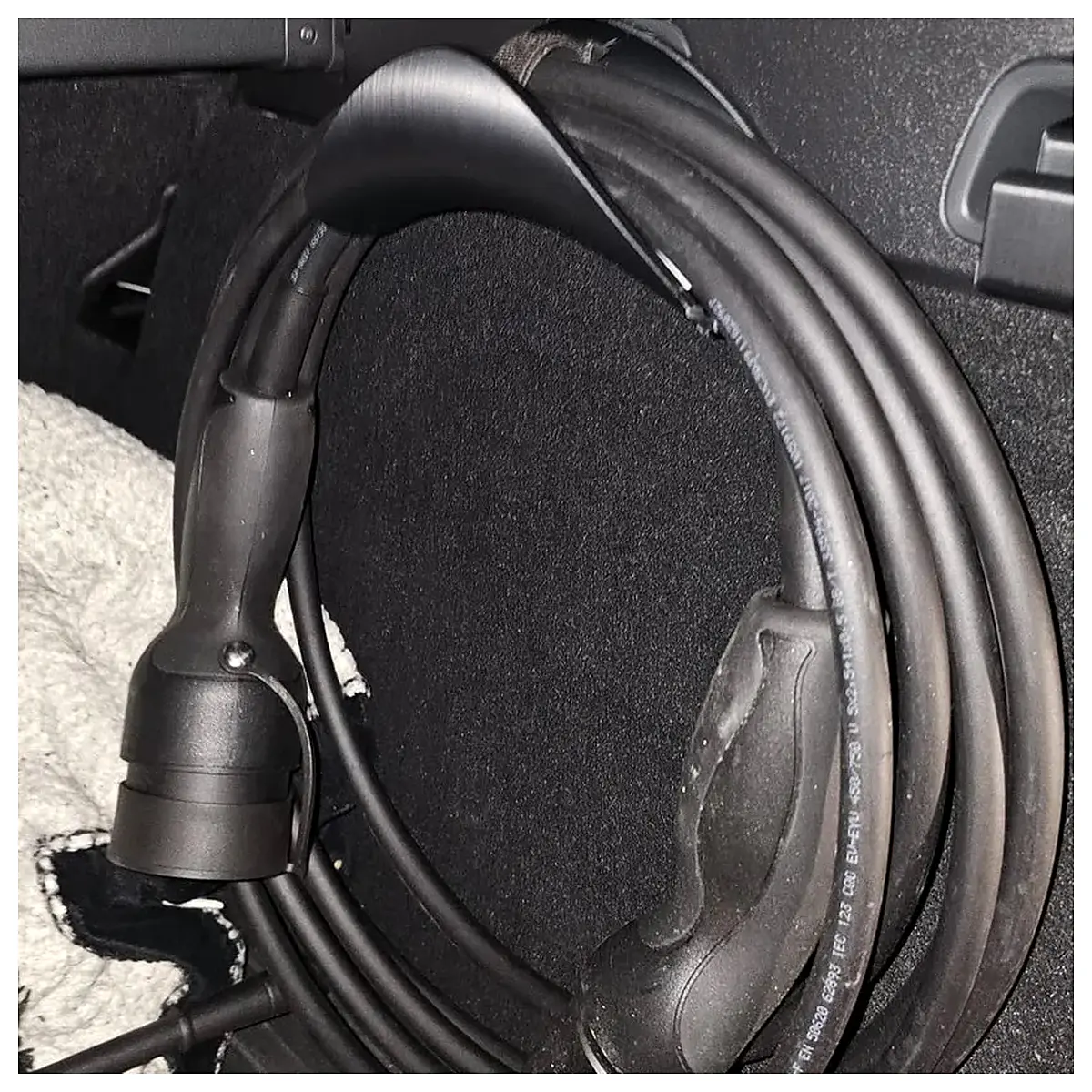 Trunk Charging Cable Organizer Box Car Charging Cable Storage Solutions Multi Purpose Storage Box Car Accessories Auto Supplies