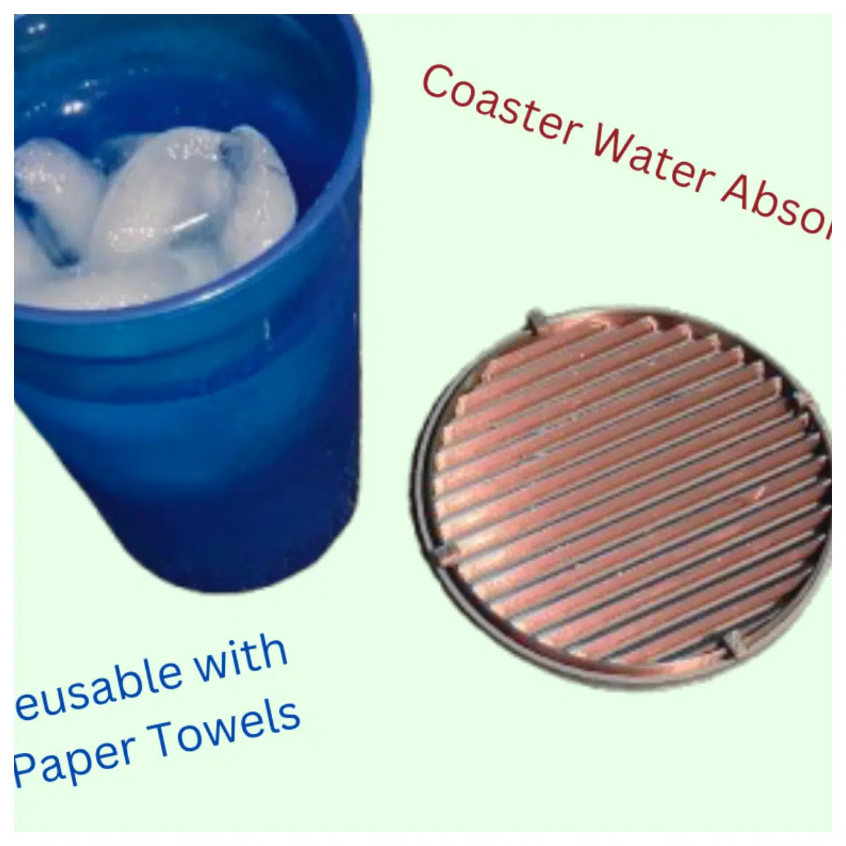 Absorbent Paper Cup Mat Reusable Spill Preventer Kitchen Car Cleaning Pad Absorbent Mat