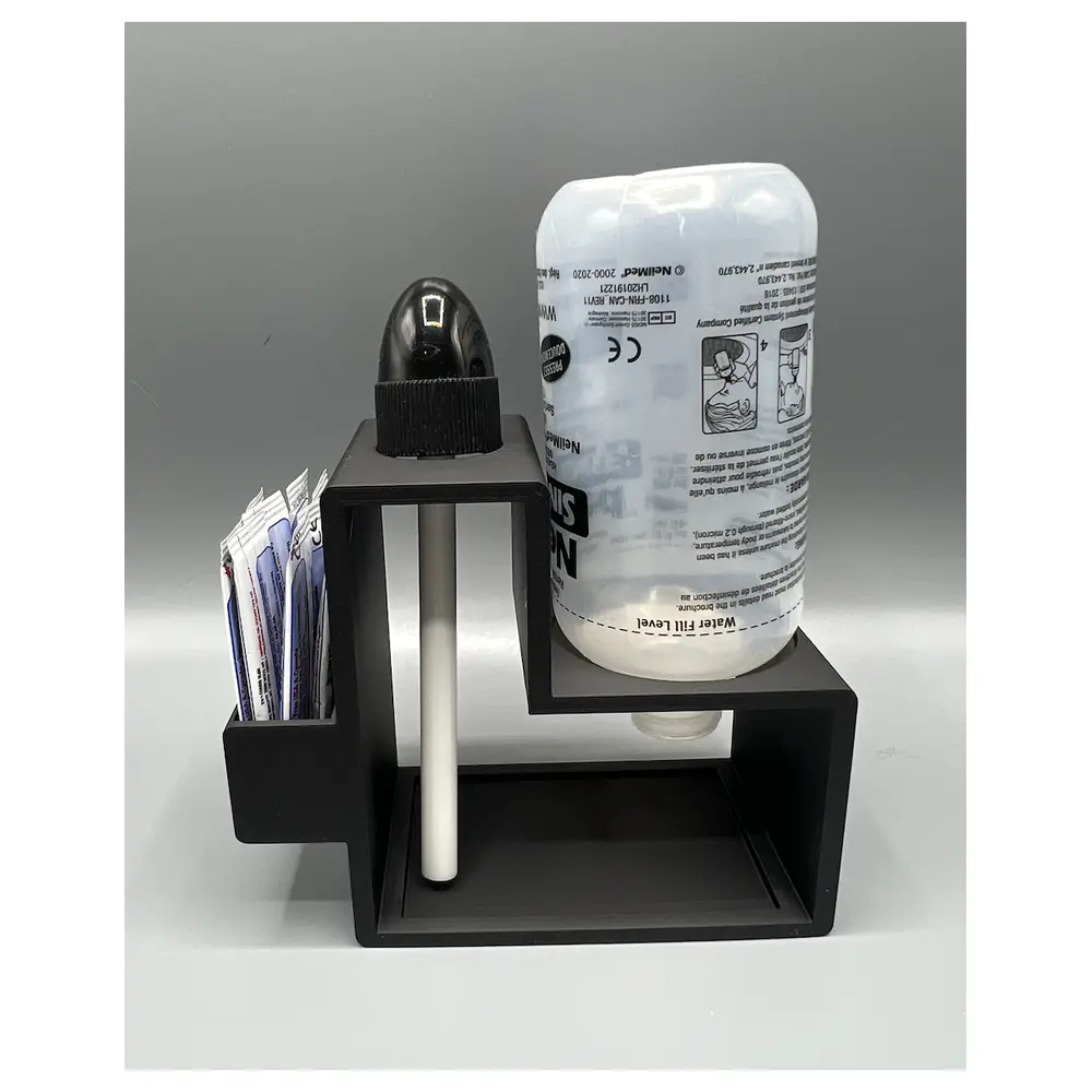 Nasal Rinse Bottle Holder Support System Nasal Irrigation Aid Sinus Cleaner Spray Bottle Holder Relief Nasal Congestion