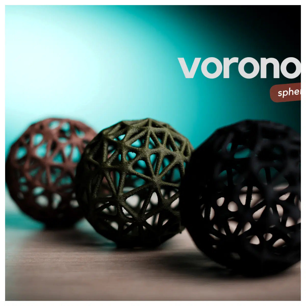 voronoi sphere geometric sculpture abstract math art desk decor printed alloy sphere modern minimalist home office ornament