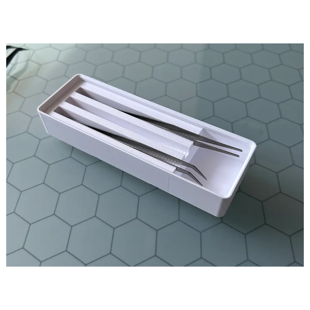 Gridfinity Tweezers Organizer Box Tool Storage Parts Organizer Desktop Storage Multi Purpose Parts Sorting