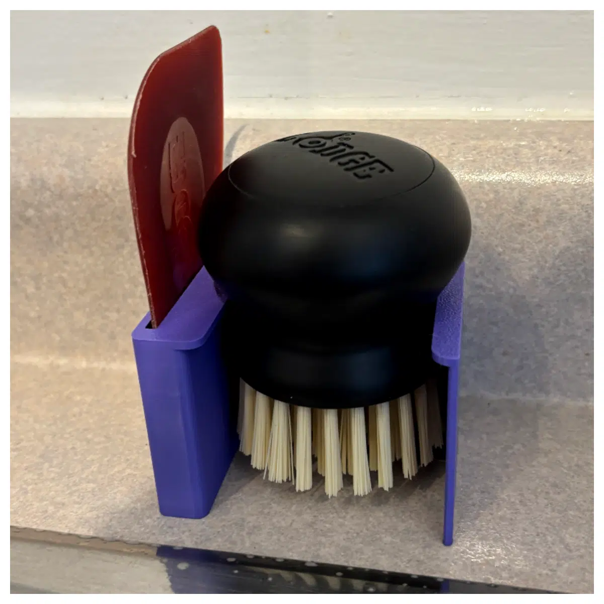 Cast Brush Scraper Holder Lucky ware Kitchen Tool Organizer Brush Rack Storage for Restaurant Home