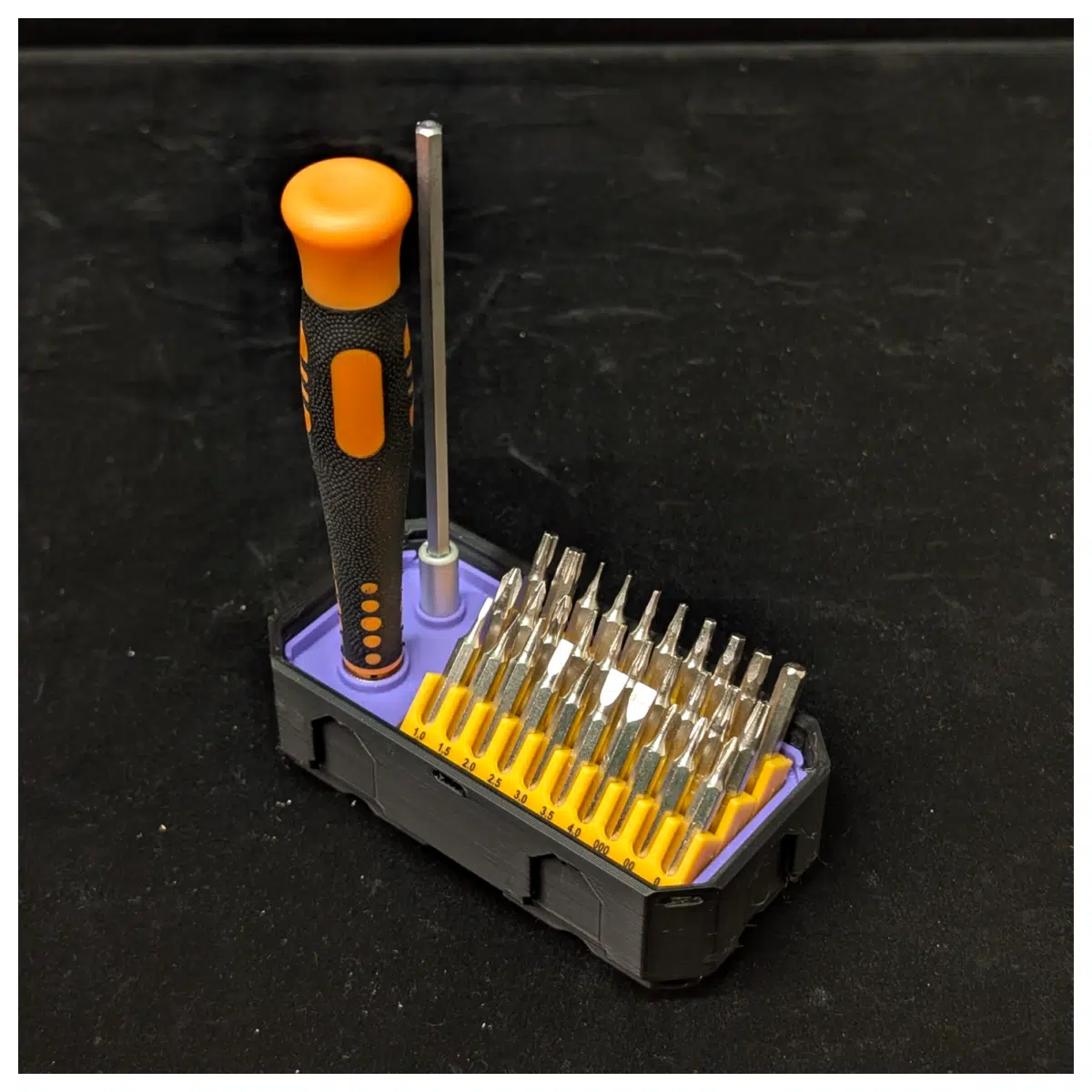 Precision Screwdriver Organizer Multi Compartment Toolbox Screw Storage Box Electronics Repair Accessories Multi Function Organizer