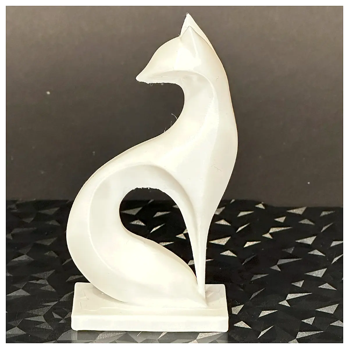 Minimalist Fox Sculpture II Art Figurine Modern Decor Sculpture Home Decor Art Piece Fox Art