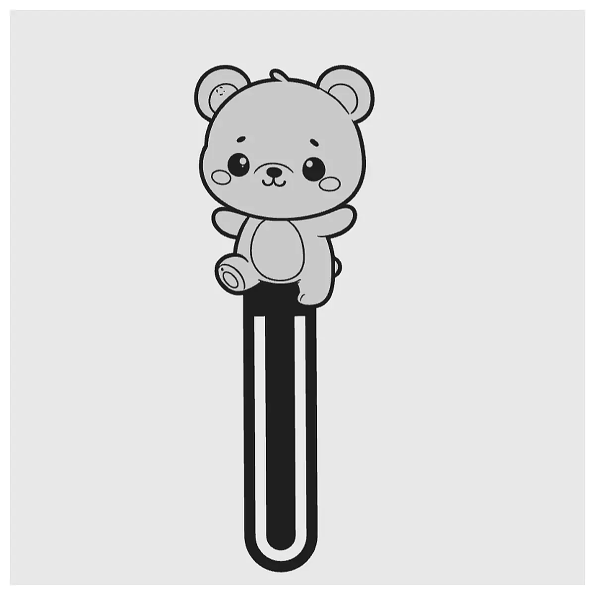 Cute Bookmark Kawaii Bear Bookmark Student Bookmark Bear Charm Gift Bookmark Memorial Bookmark
