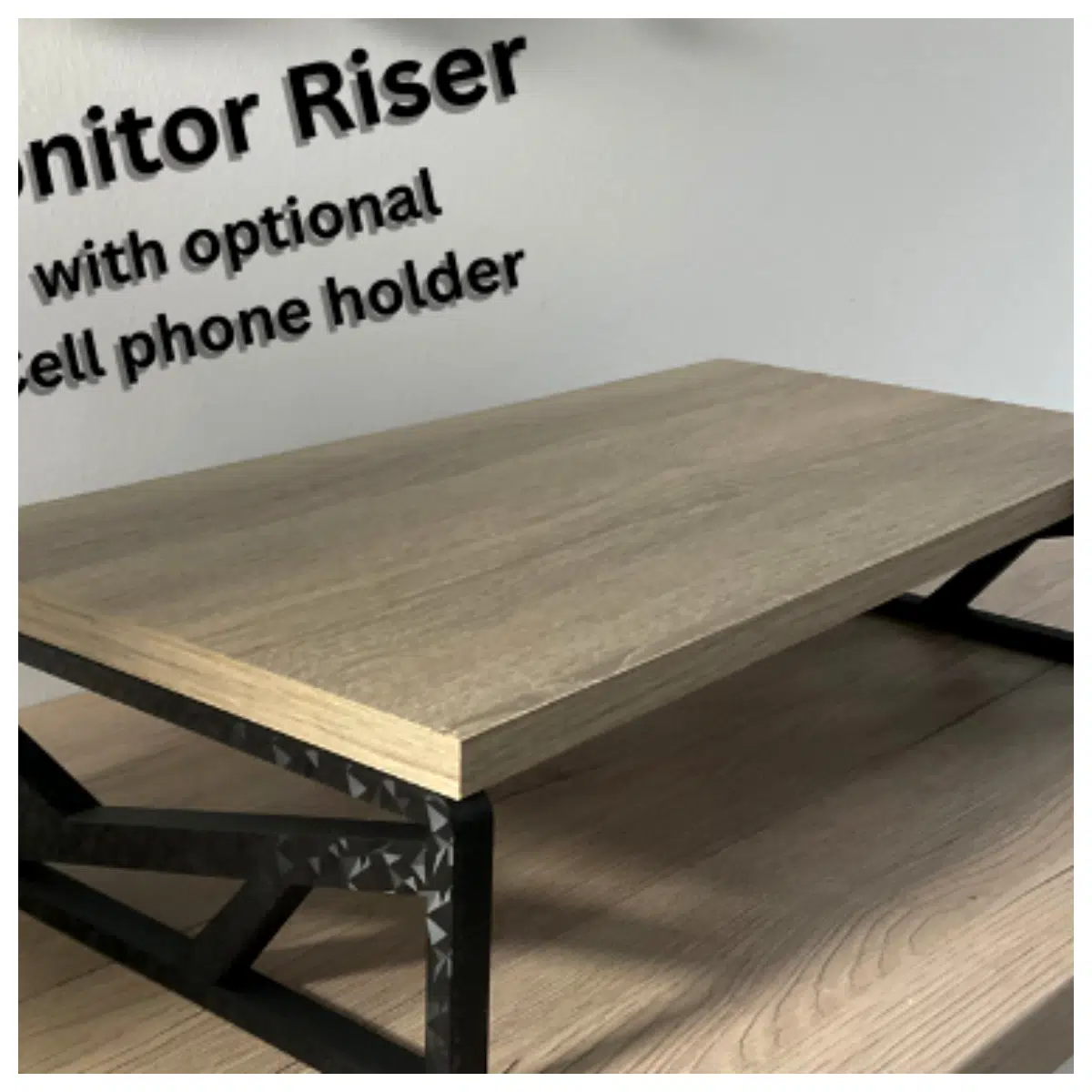 Monitor Stand with Phone Holder Computer Stand Desk Mount Screen Support Adjustable Angle Office Learning