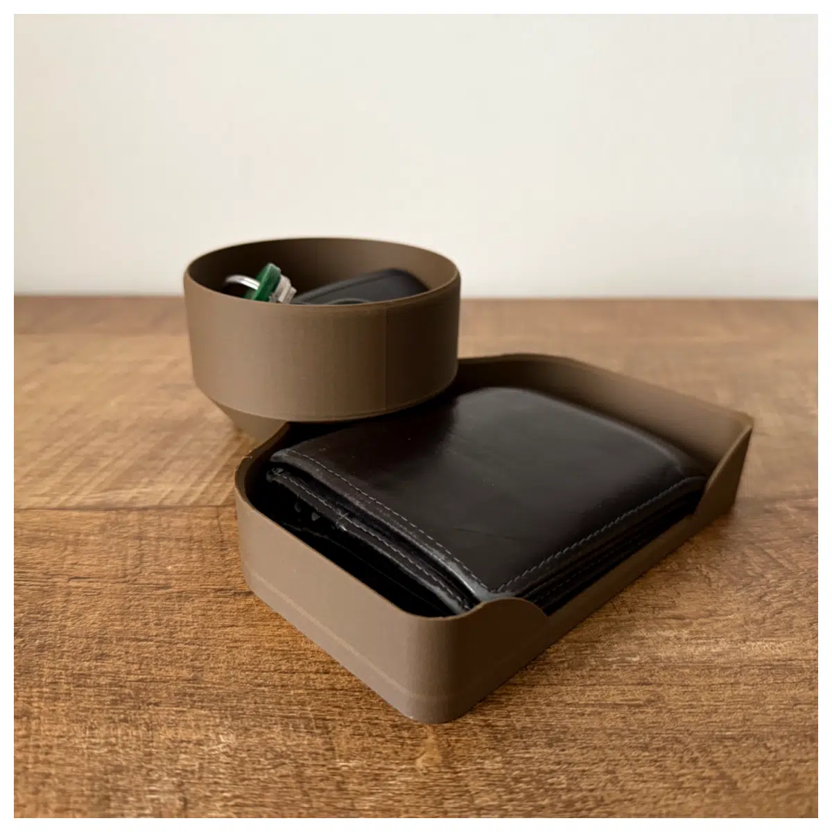 Wallet Car Key Organizer Small Holder Car Interior Accessories Key Chain Phone Stand Multi Function