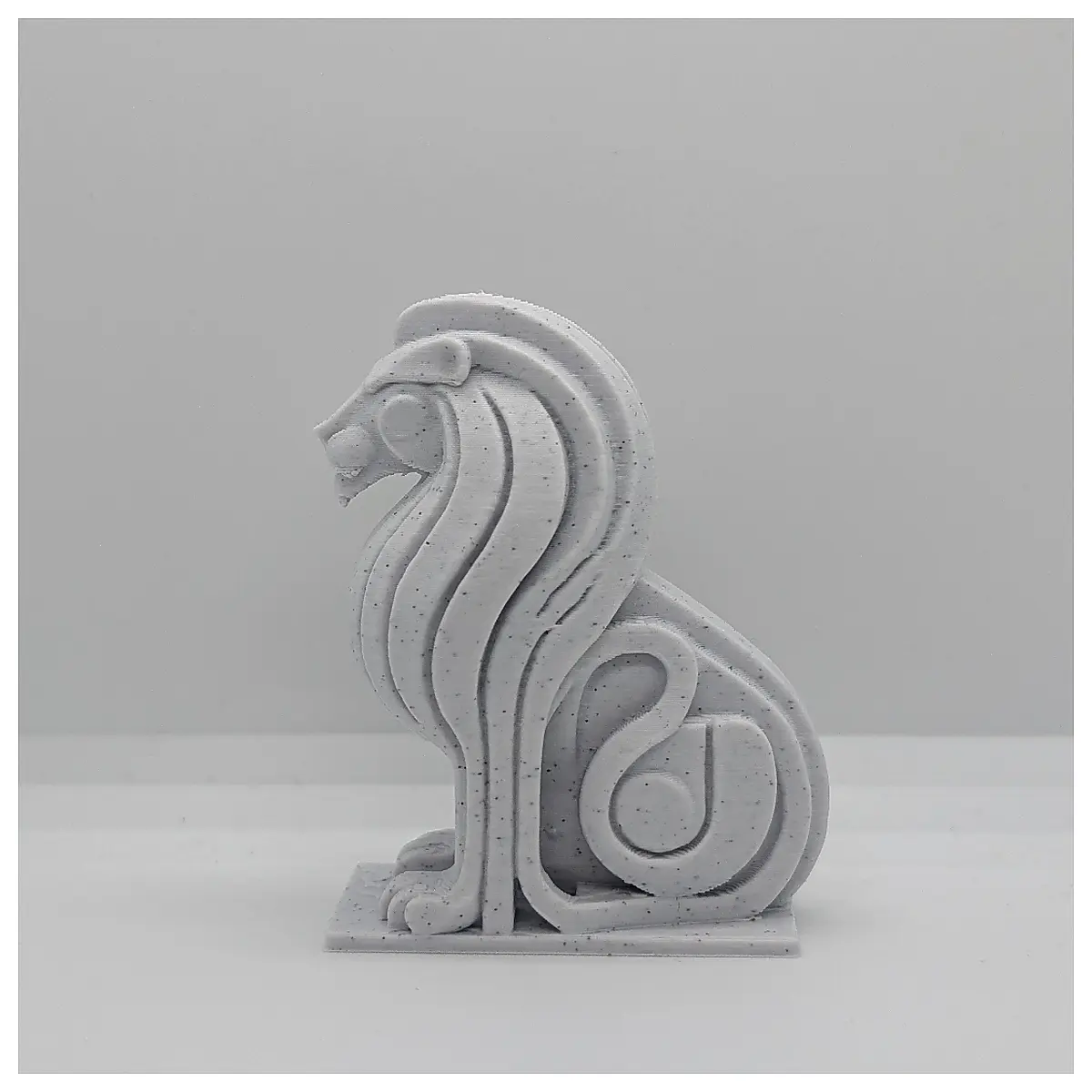 Majestic Geometric Lion Sculpture Modern Art Statue Geometric Sculpture Art Decor Lion Figurine
