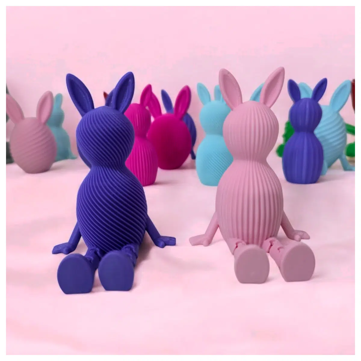 Easter Bunny Plush Toy Movable Joints Cute Rabbit Holiday Gift Decoration Toy