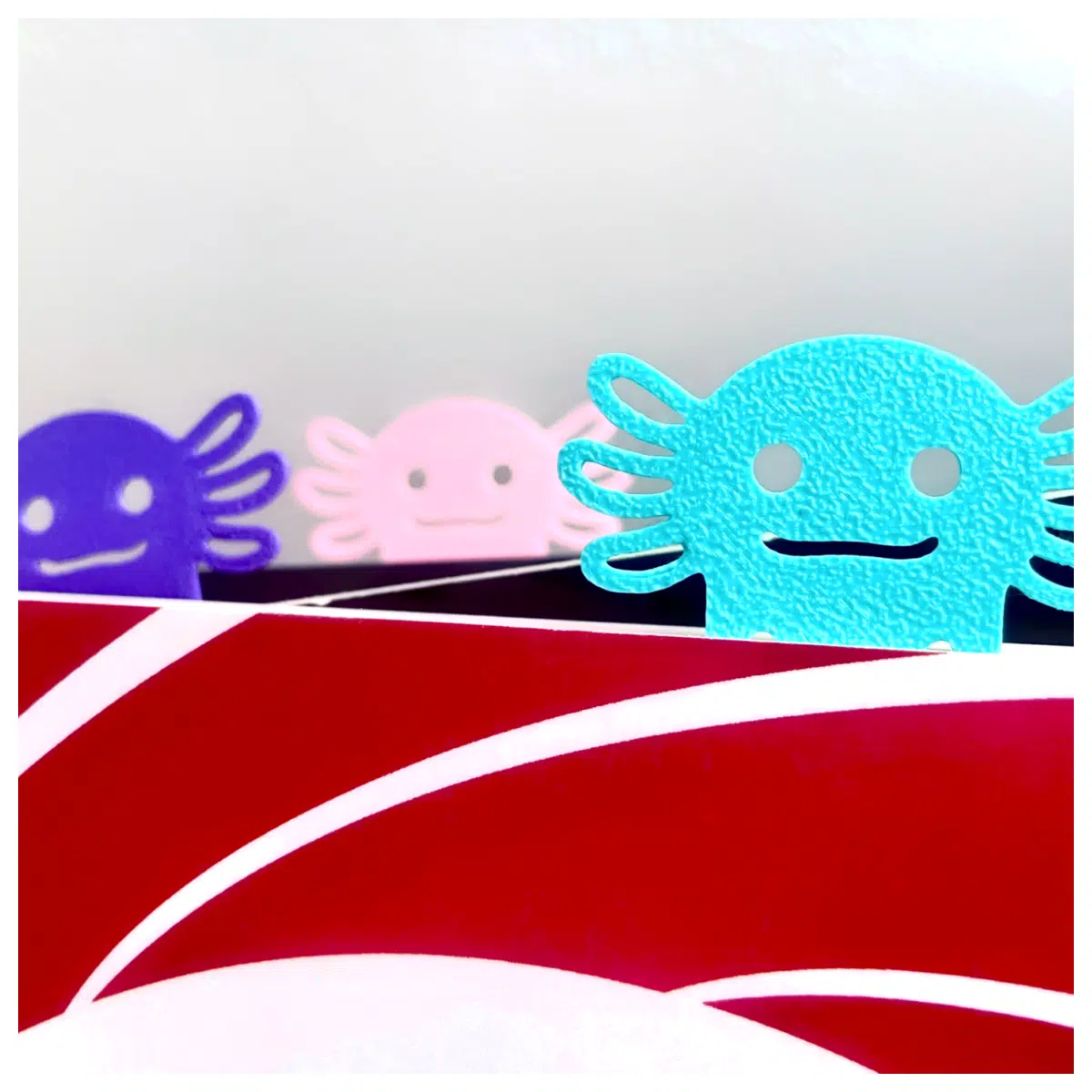 Cute Little Mexican Axolotl Bookmark Axolotl Bookmark Pet Bookmark Bookmark Mexican Axolotl Collectible