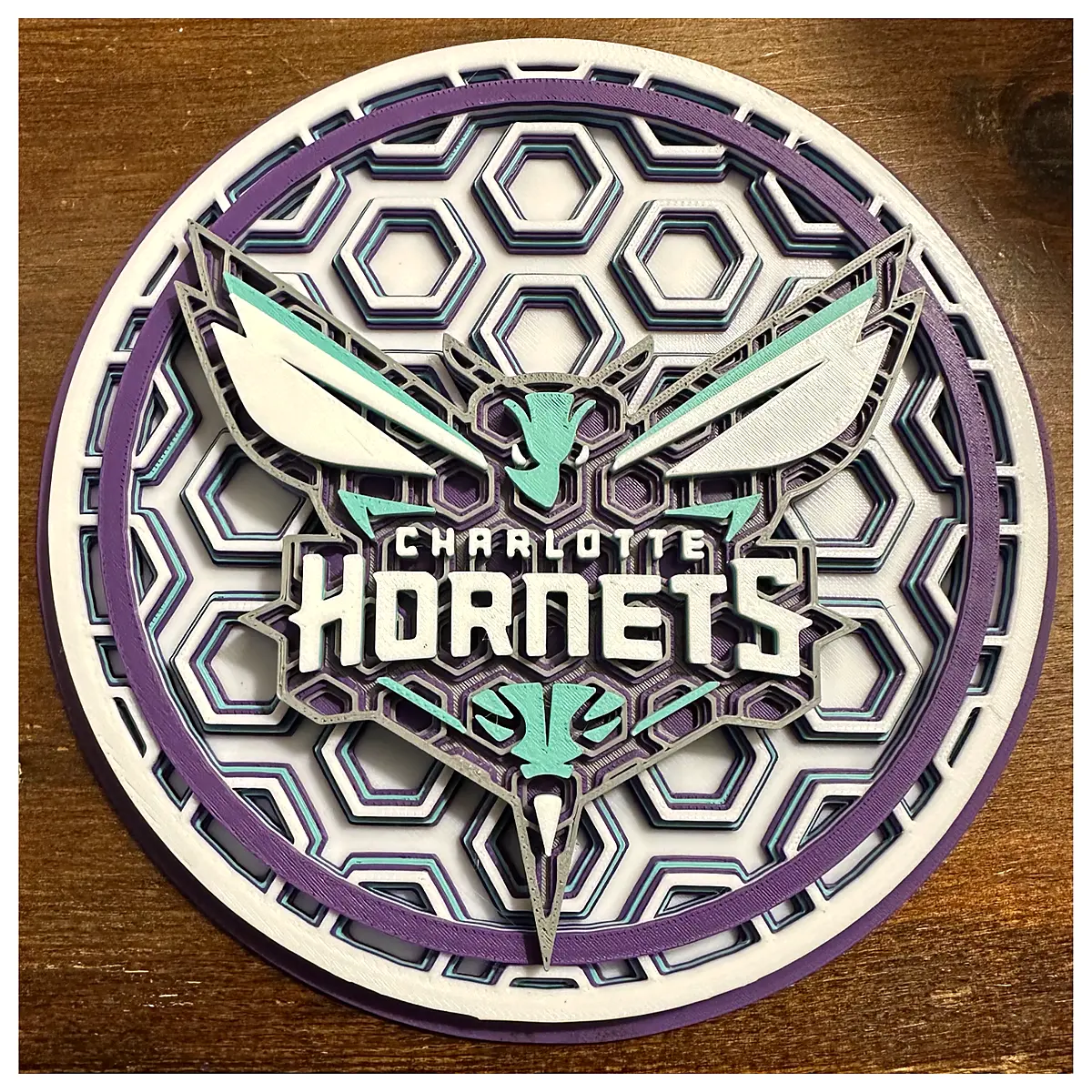 Charlotte Hornets 3D Mosaic Puzzle Art Figurine Decoration Collectible