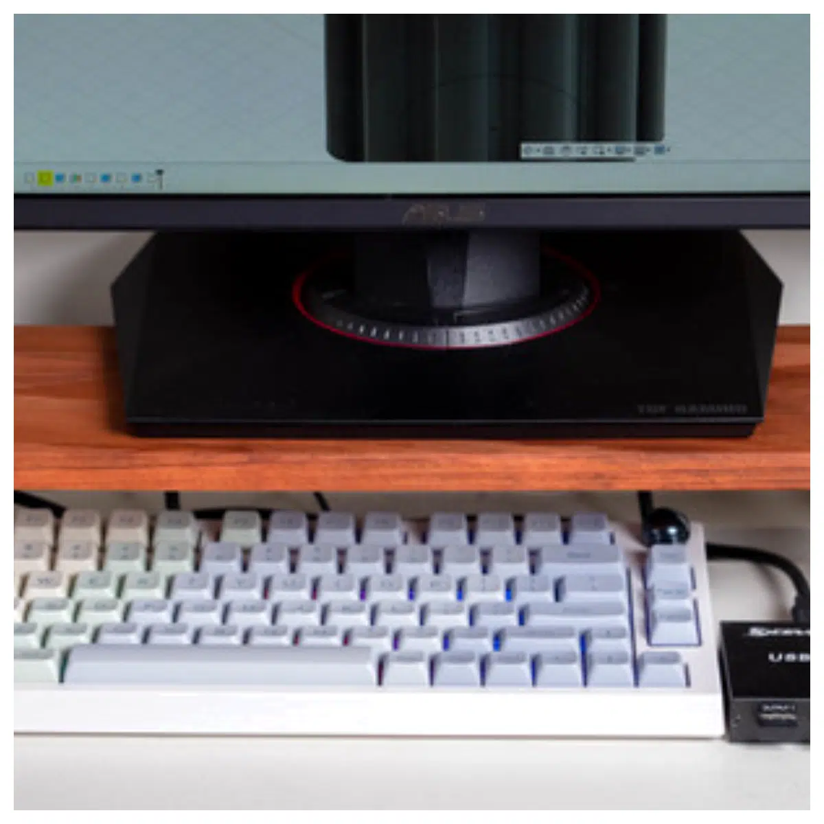 Monitor Stand Leg Support Bracket Installation Adjustment Stable Desktop Stand Simple